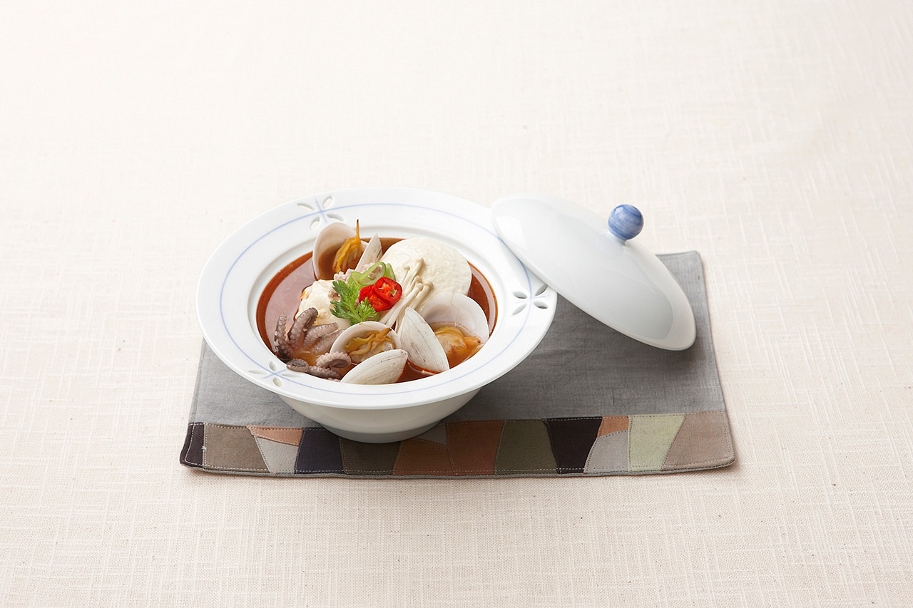 Seafood and Soft Bean Curd Hot Pot