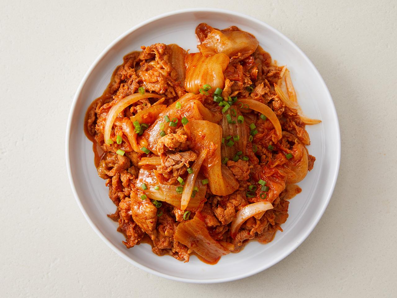 Spicy Stir-fried Pork Set Menu + Soybean Paste Jjigae