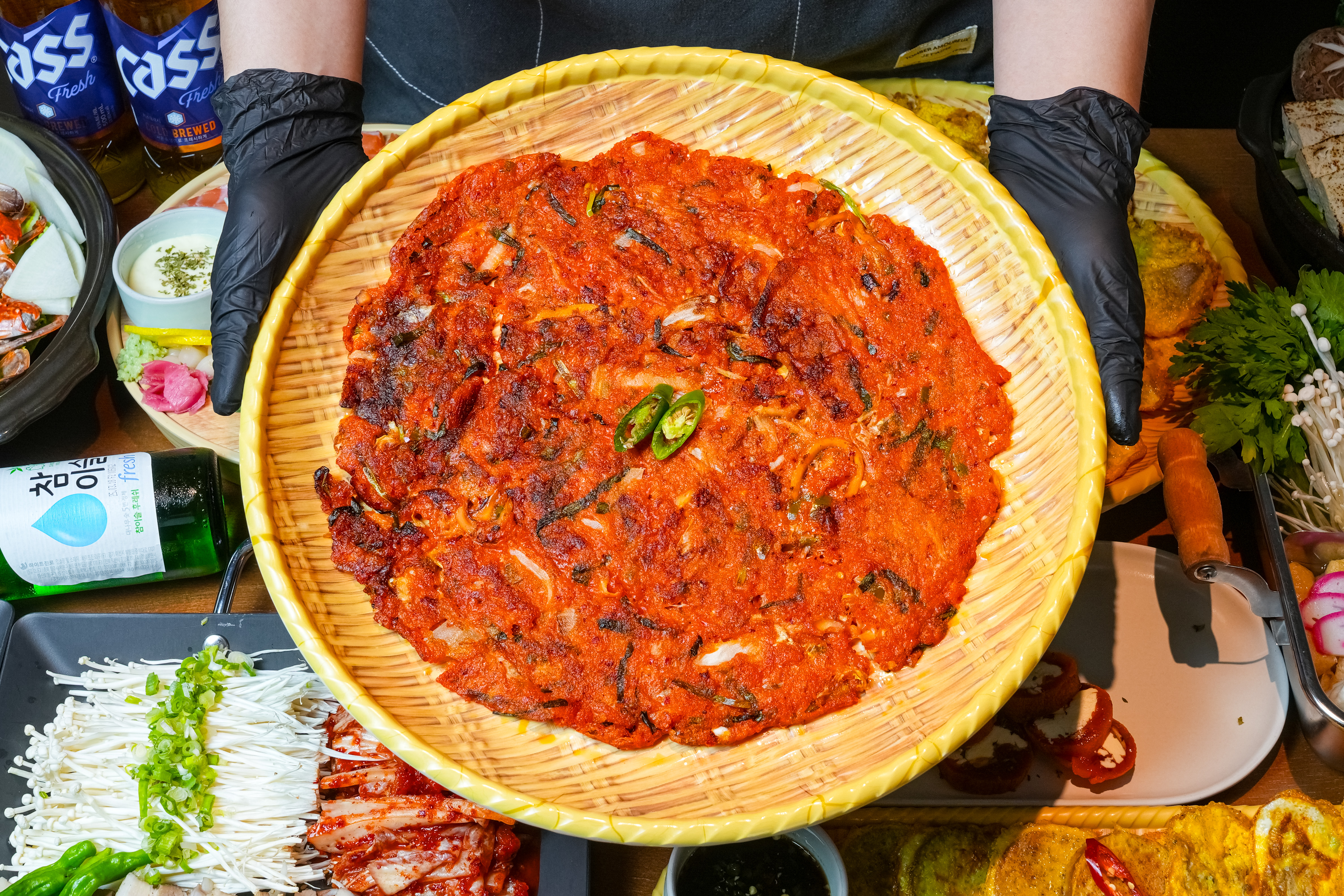 Seafood and Kimchi Pancake