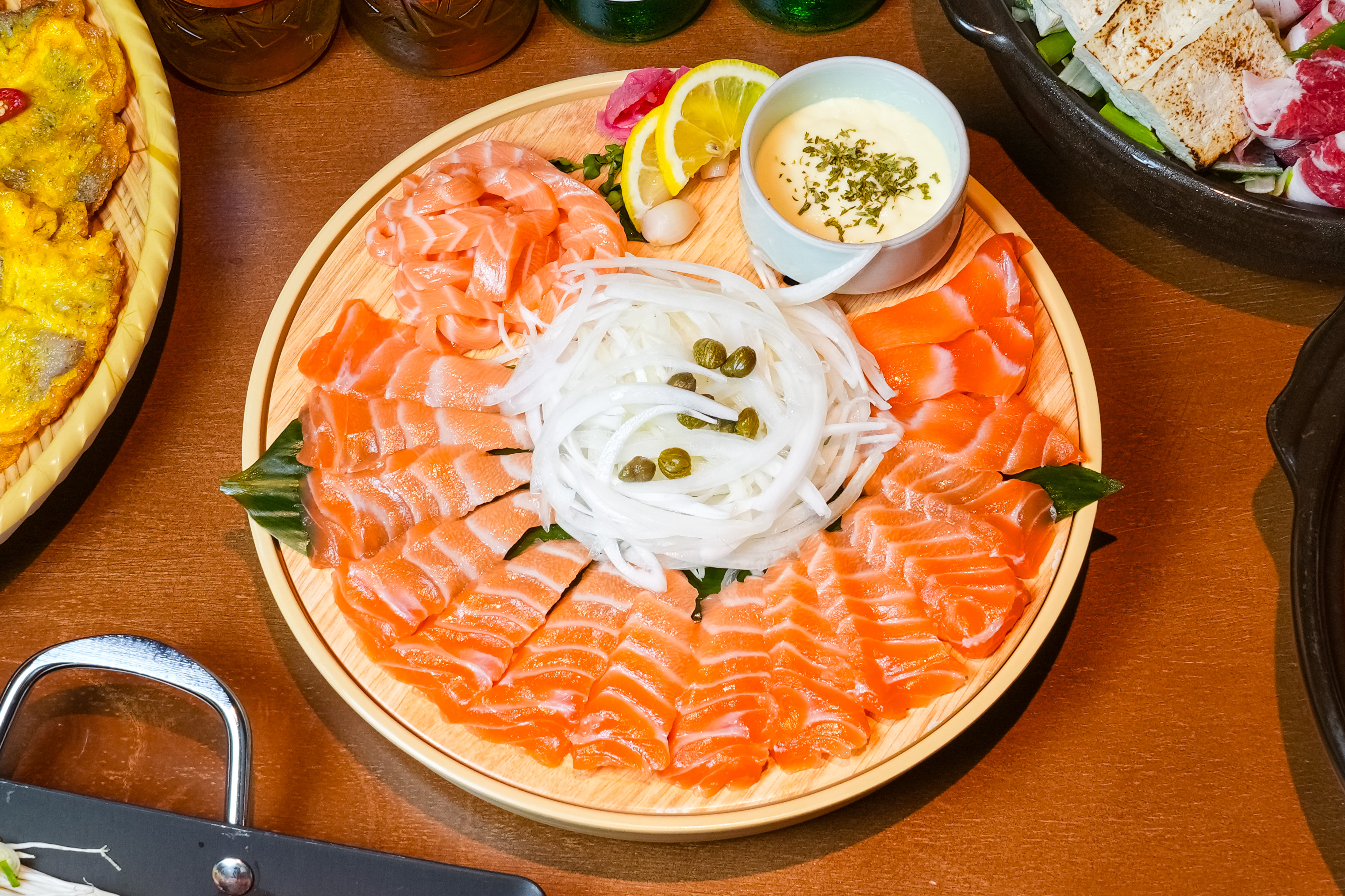 Sliced Raw Salmon