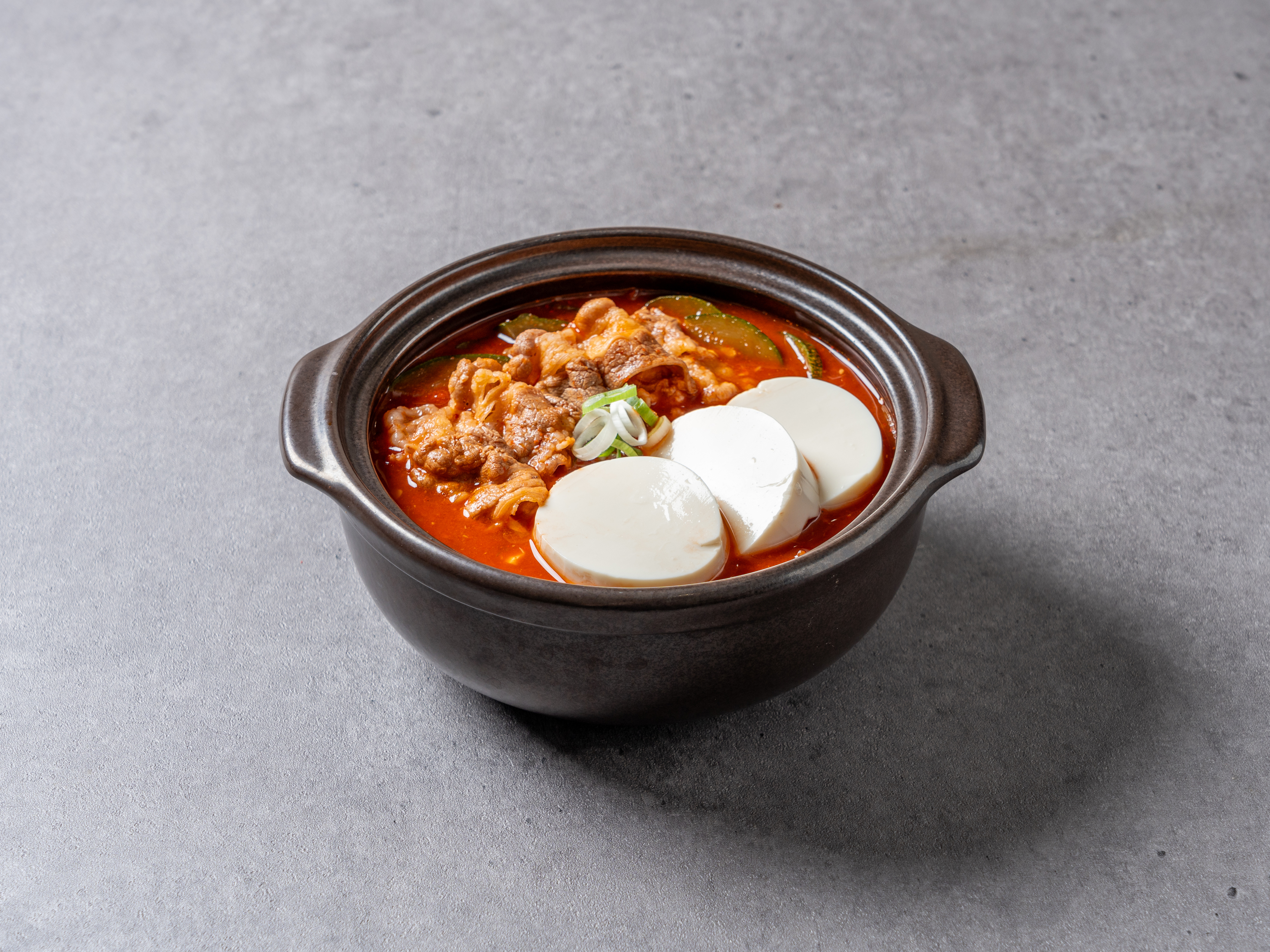 Soft Bean Curd and Brisket Jjigae + Rice