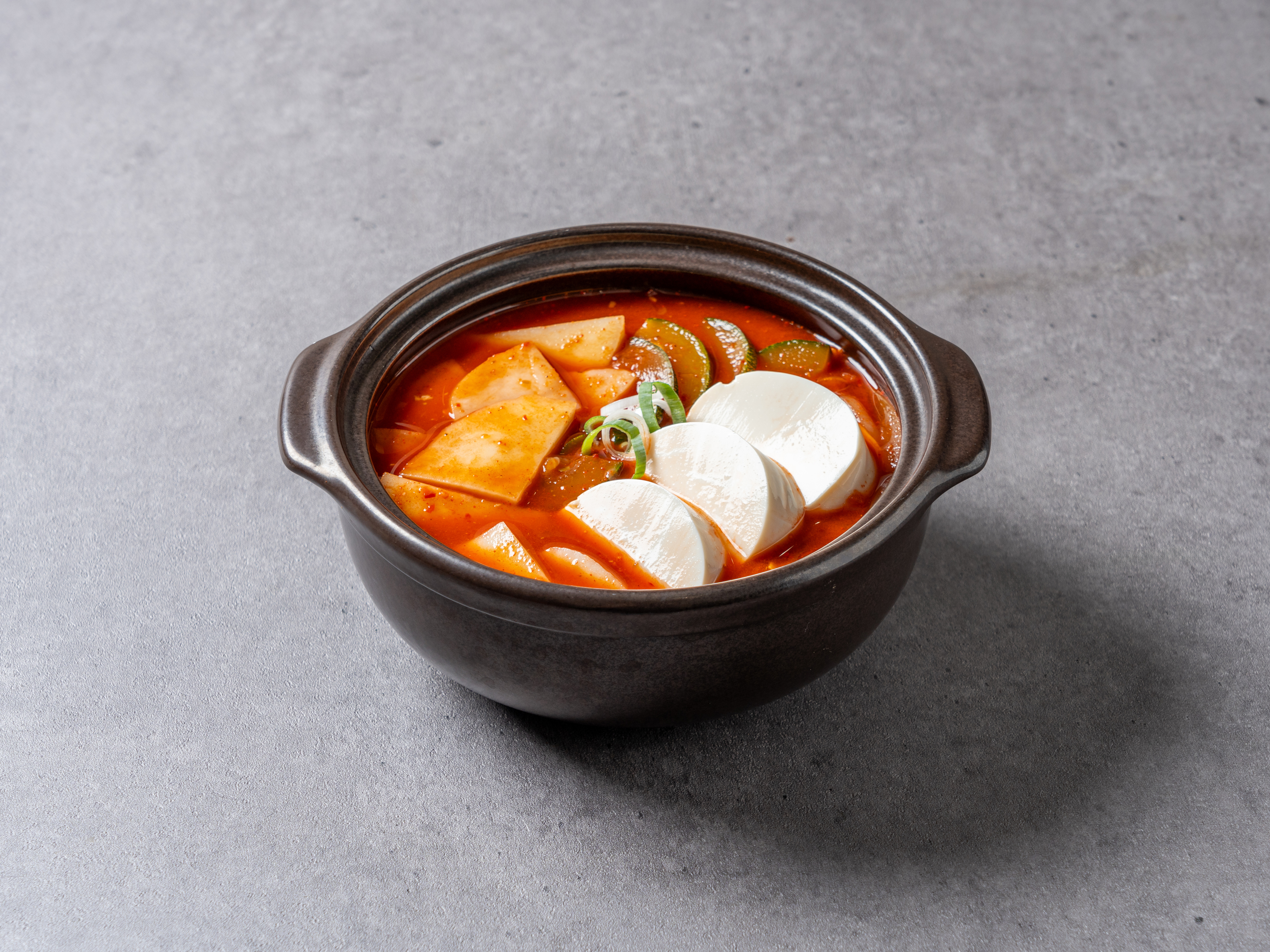 Soft Bean Curd and Potato Jjigae(Meat) + Rice