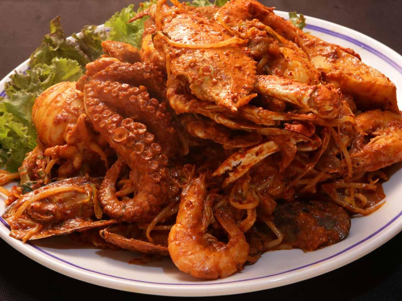 Spicy Braised Seafood