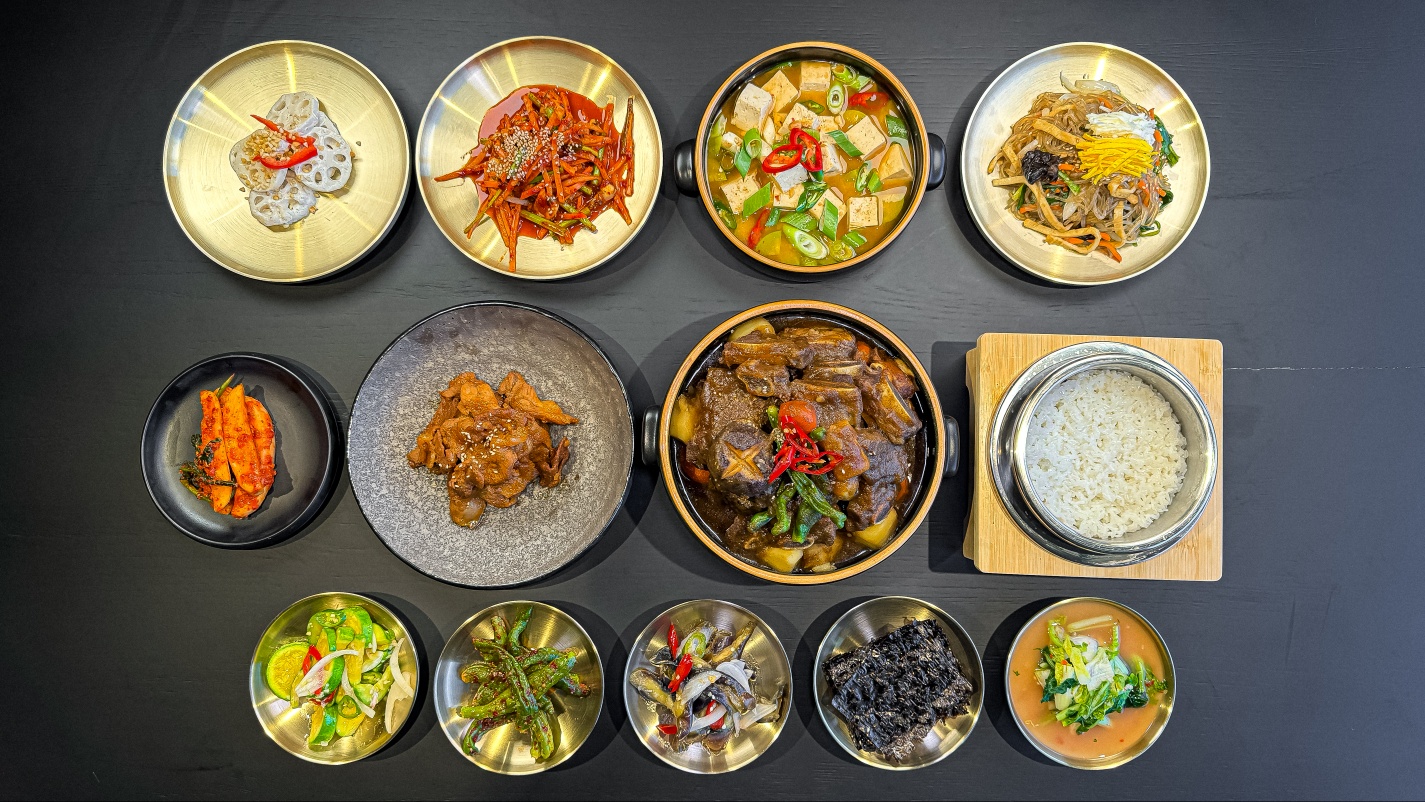 Braised Beef Galbi Set Menu (for 2 or more people)