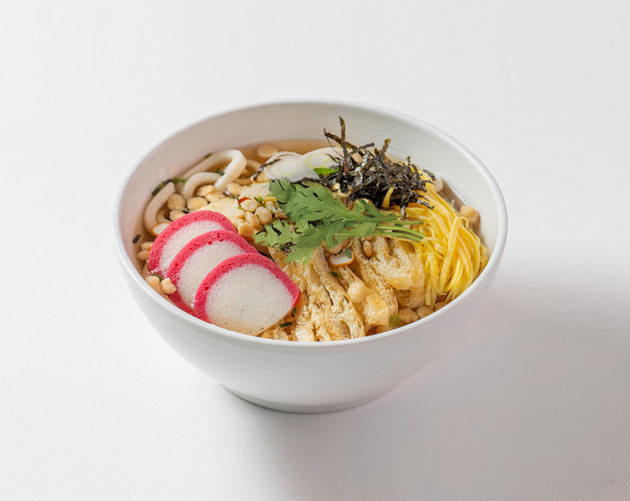 Fried Bean Curd and Fishcake Udon