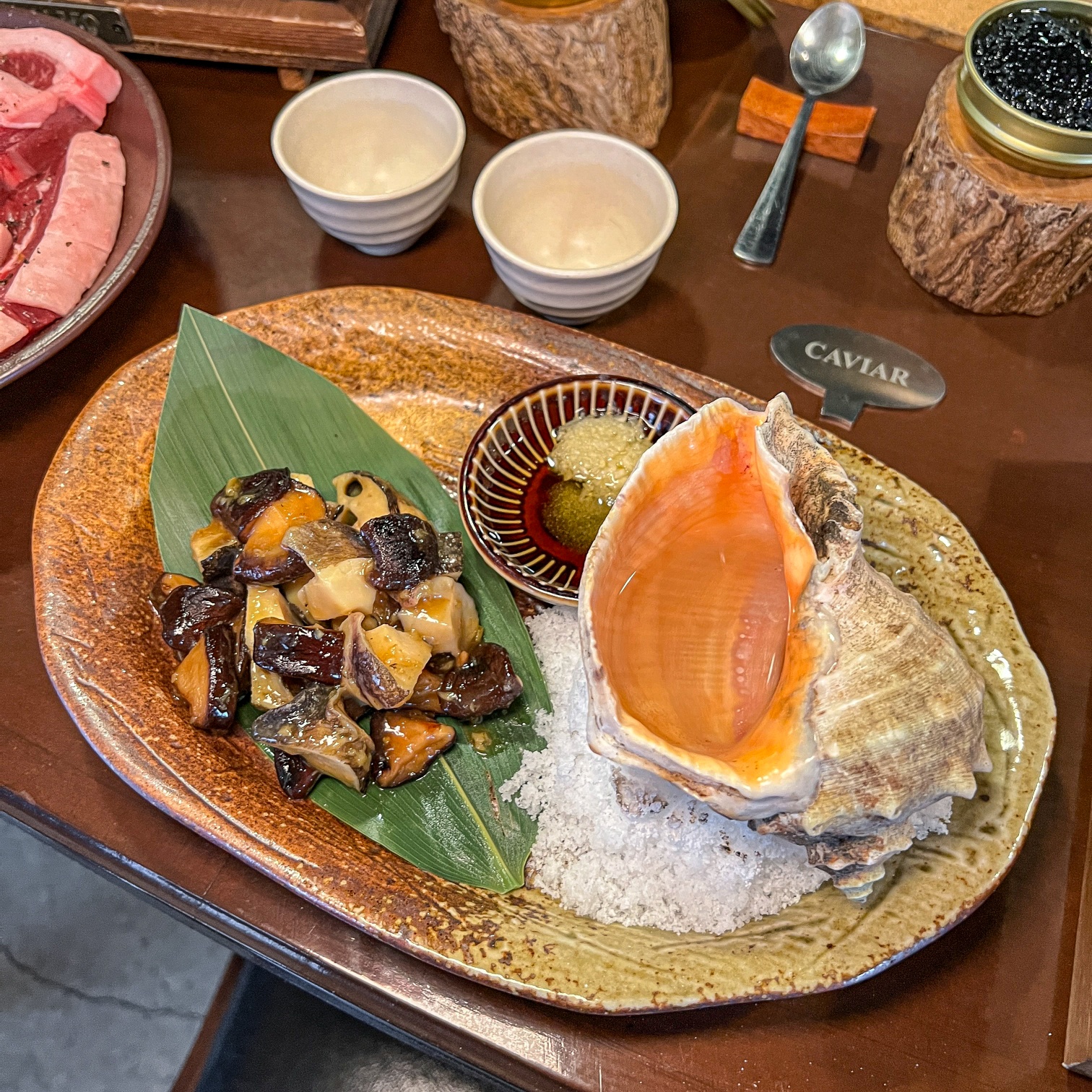 Conch & Warm Sake