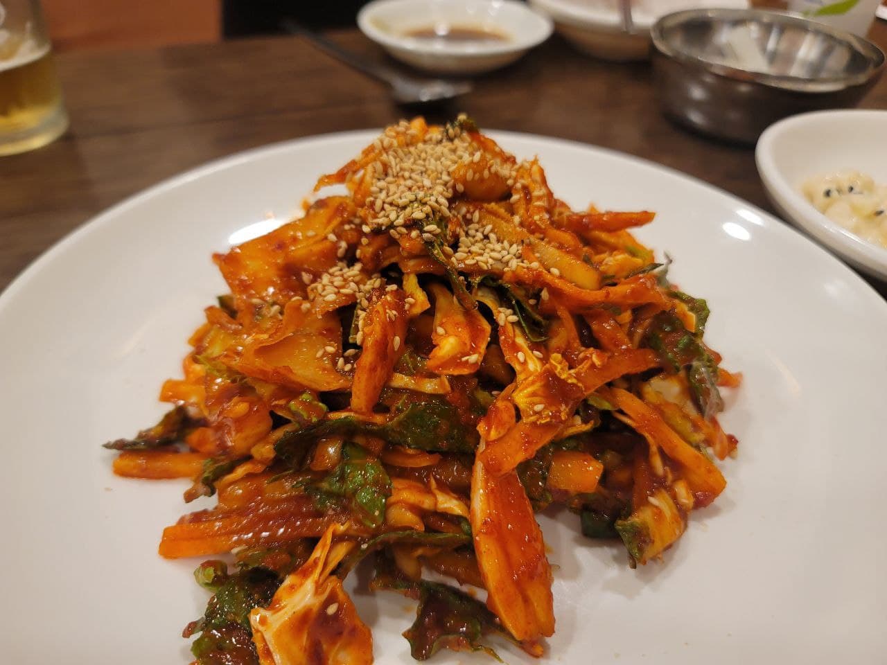 Spicy Raw Fish Salad (Squid + Conch)