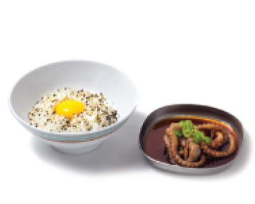 Soy sauce octopus rice