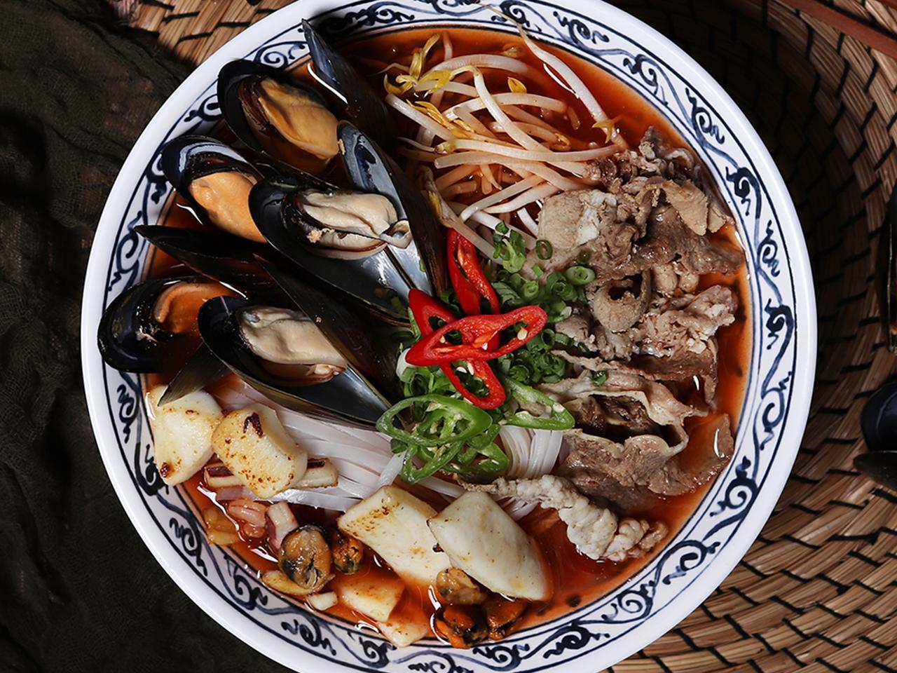 Seafood Rice Noodle Soup