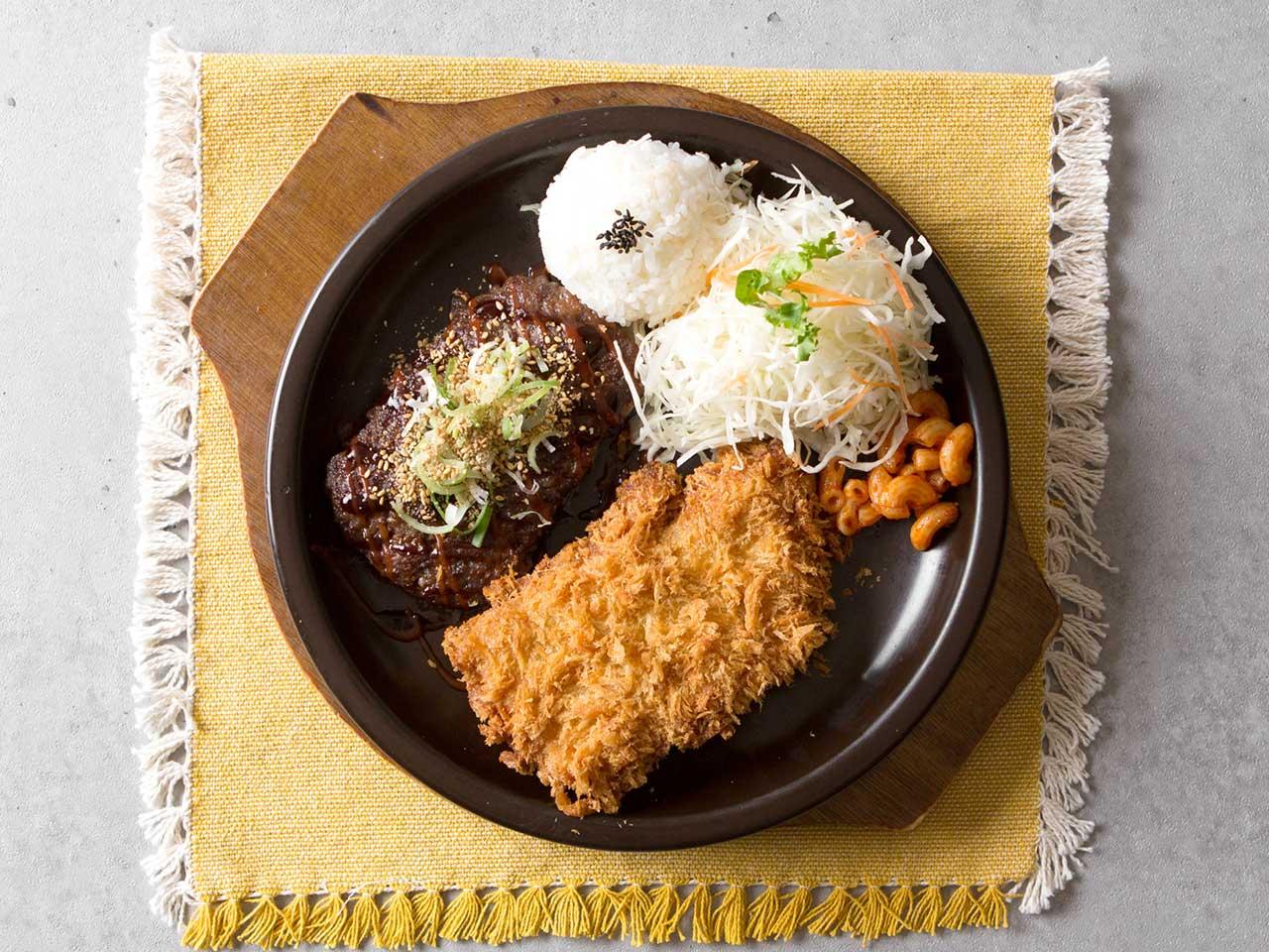 Handmade Grilled Short Rib Patties + Pork Cutlet
