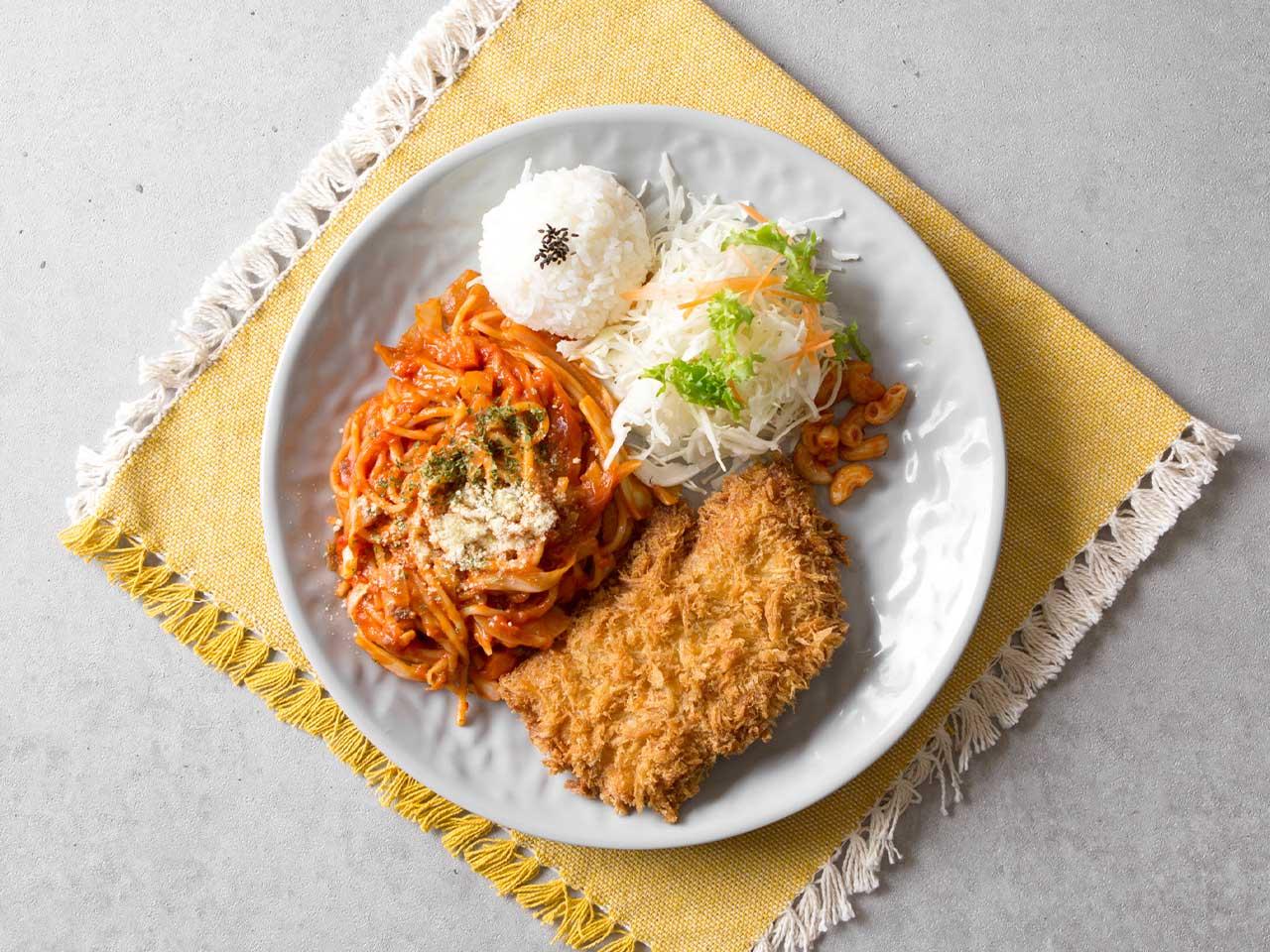 Spaghetti + Pork Cutlet