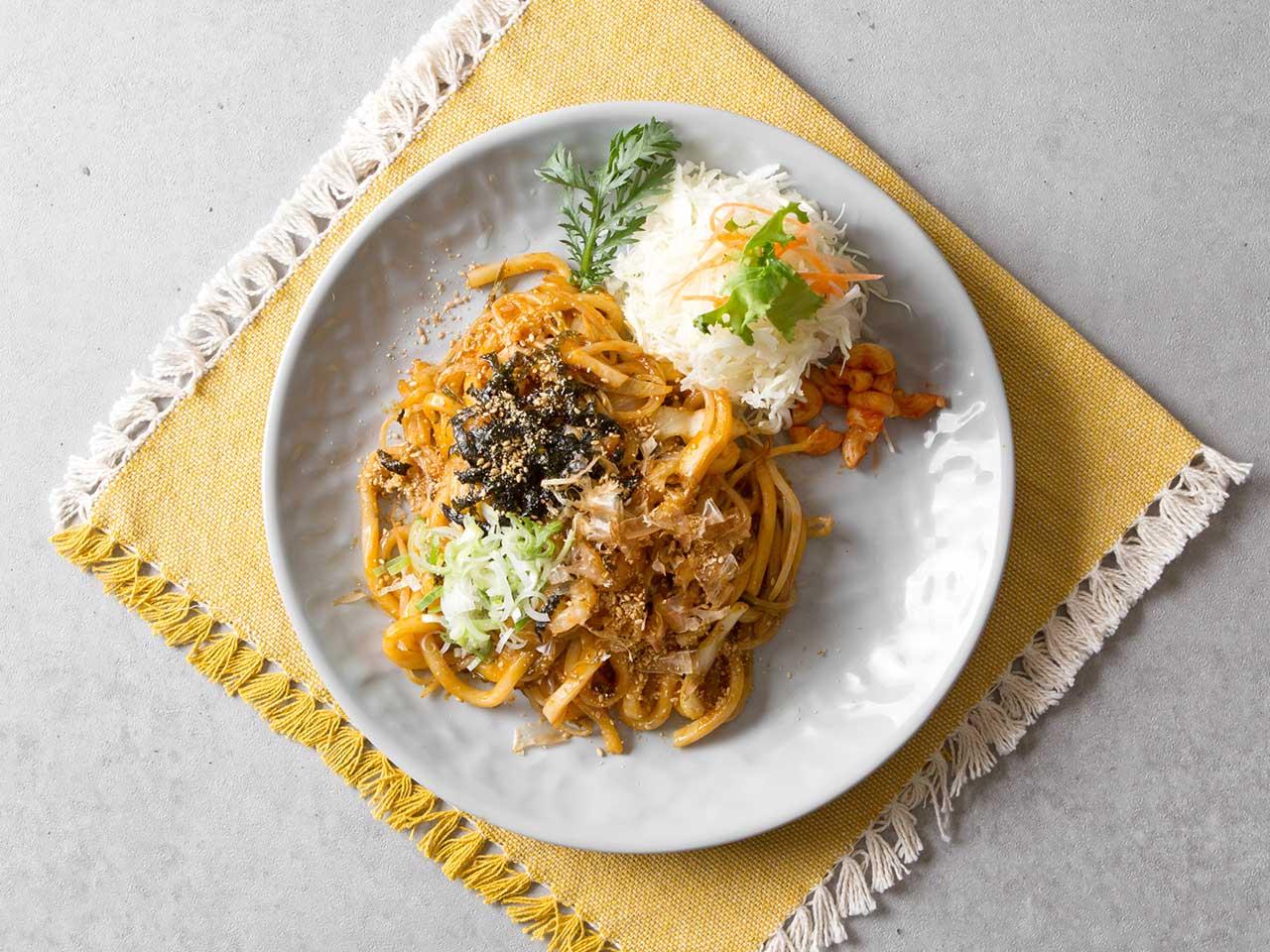 Seafood Yaki Udon (Stir-fried)