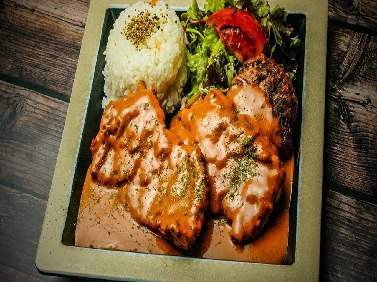Demi-glace Tonkatsu Hamburg Set