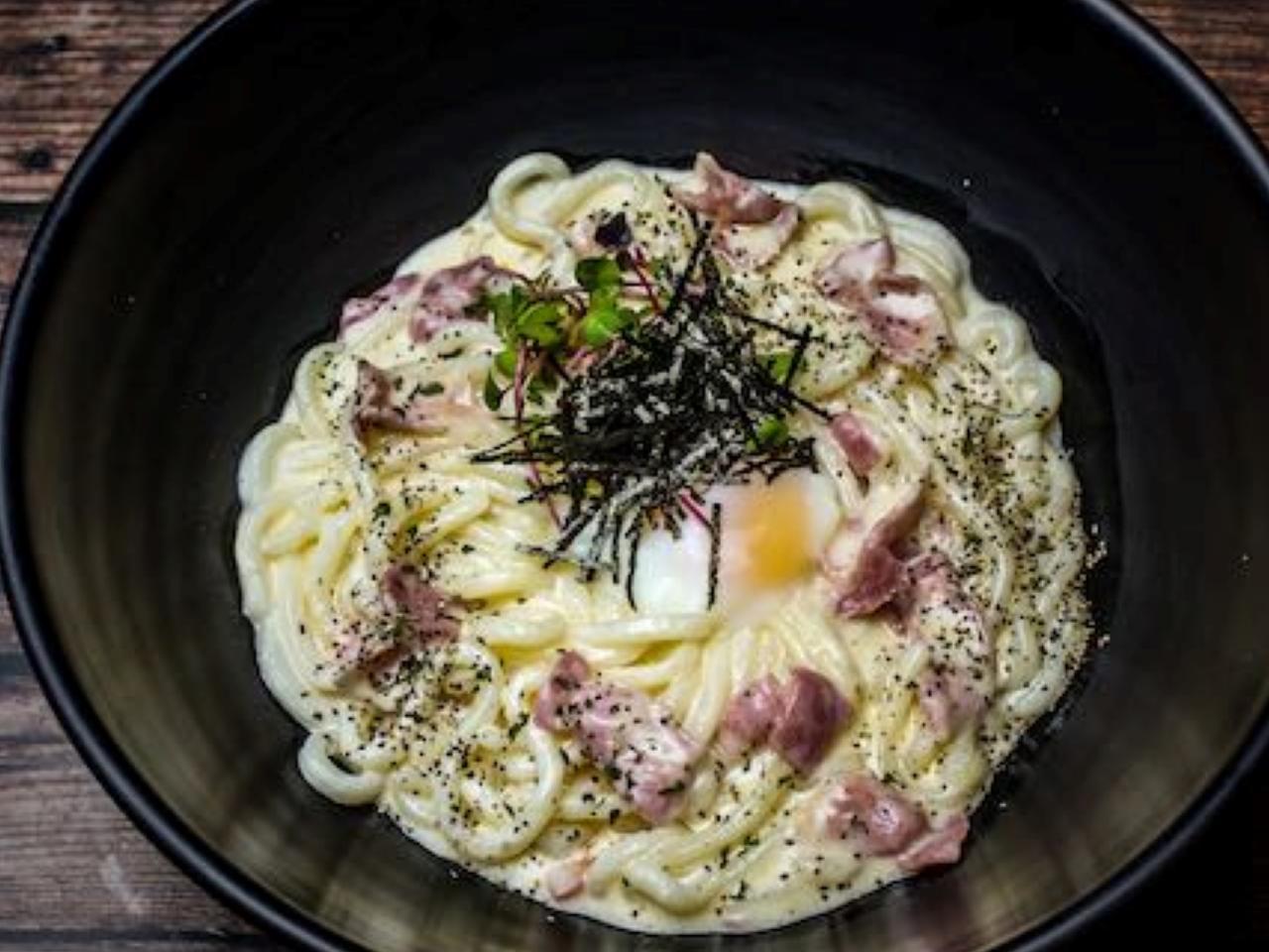 Bacon Cream Udon
