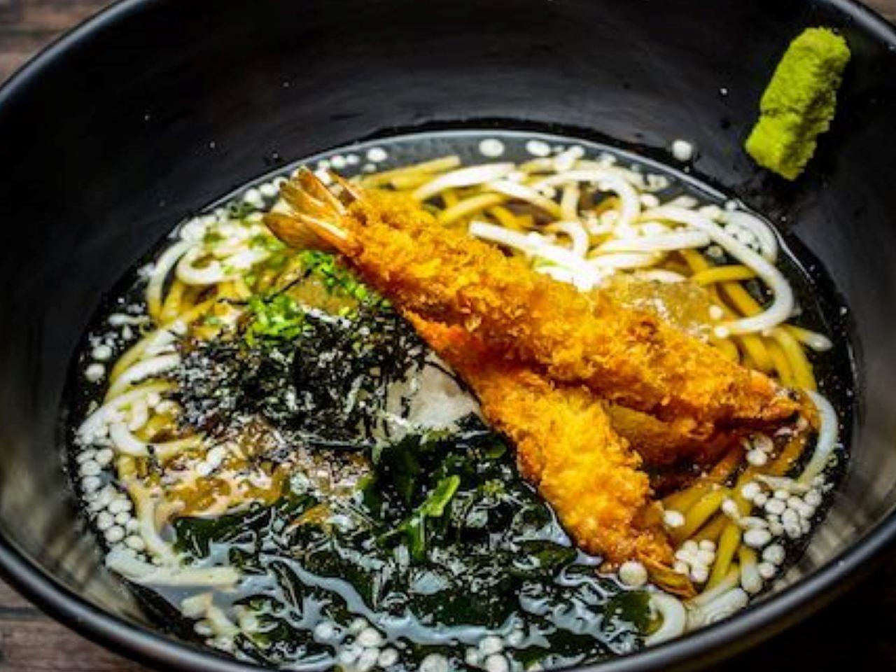 Shrimp Bukkake Cold Udon