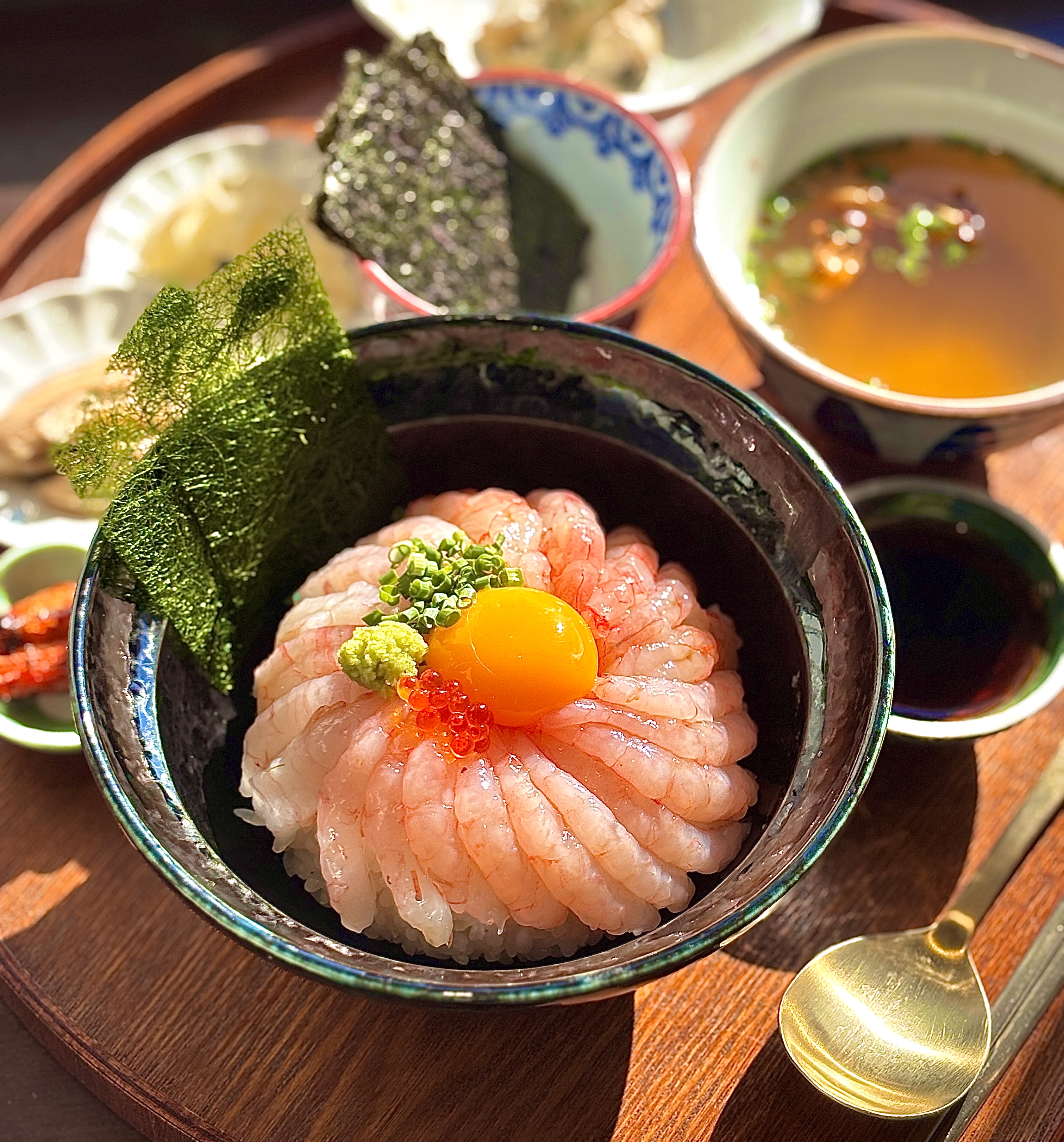 Raw Shrimp Rice Bowl