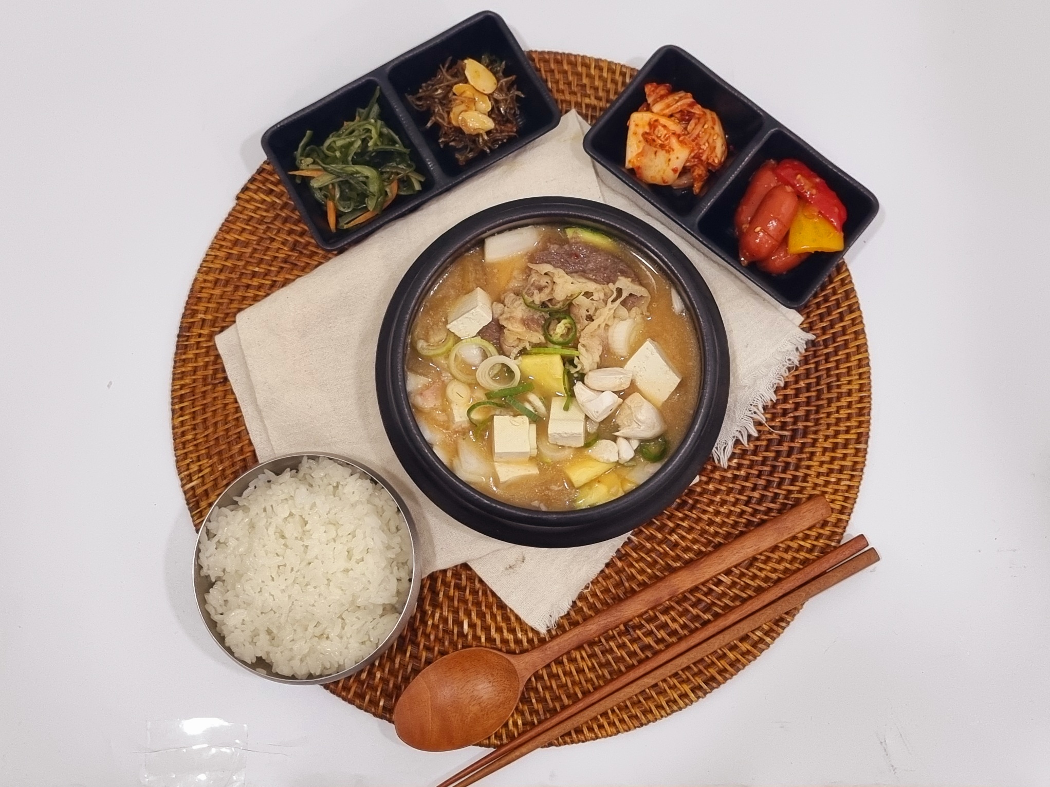 Thinly Sliced Beef Brisket Soybean Paste Jjigae