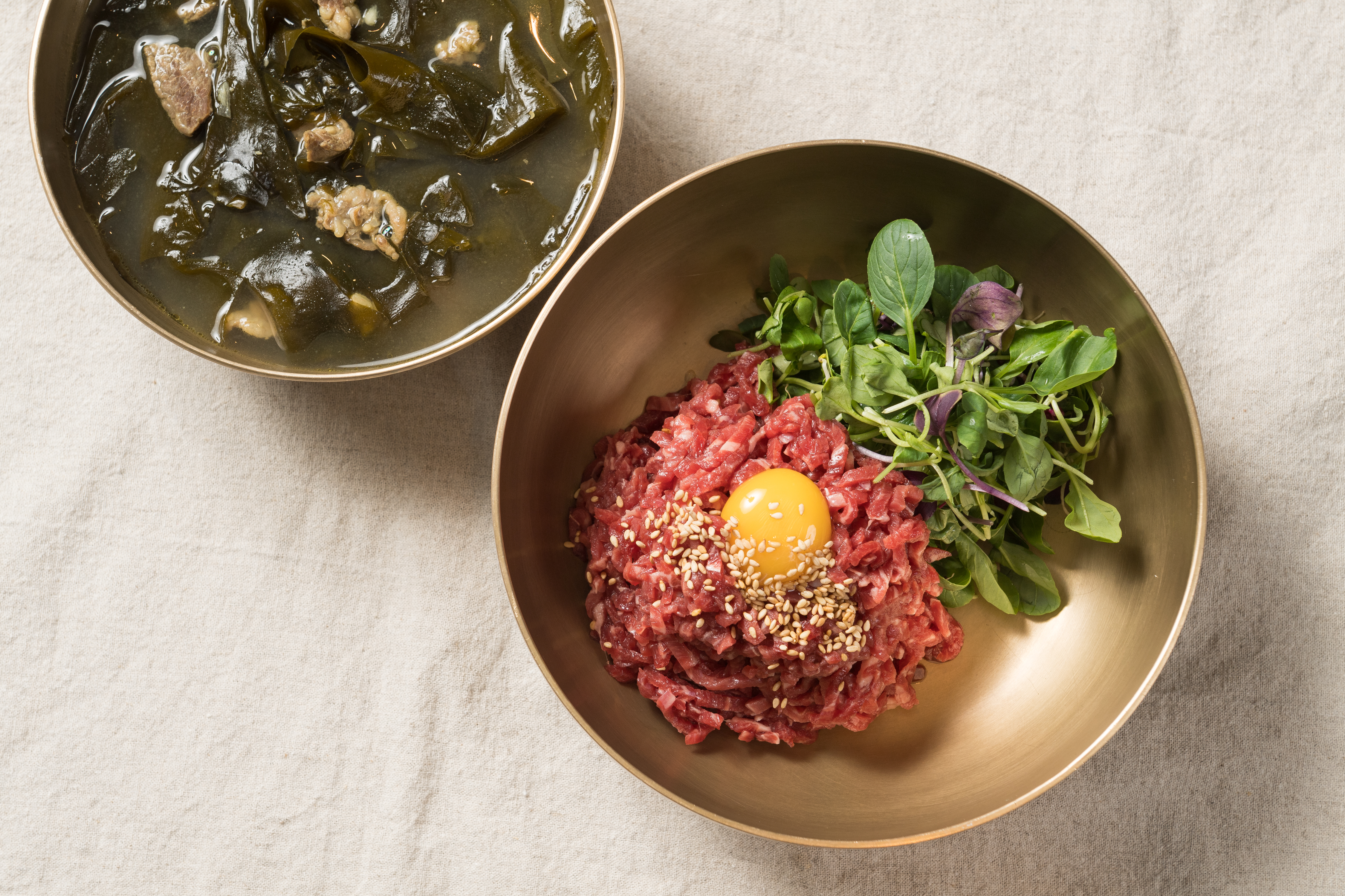 Korean Beef Tartare Bibimbab Set Menu