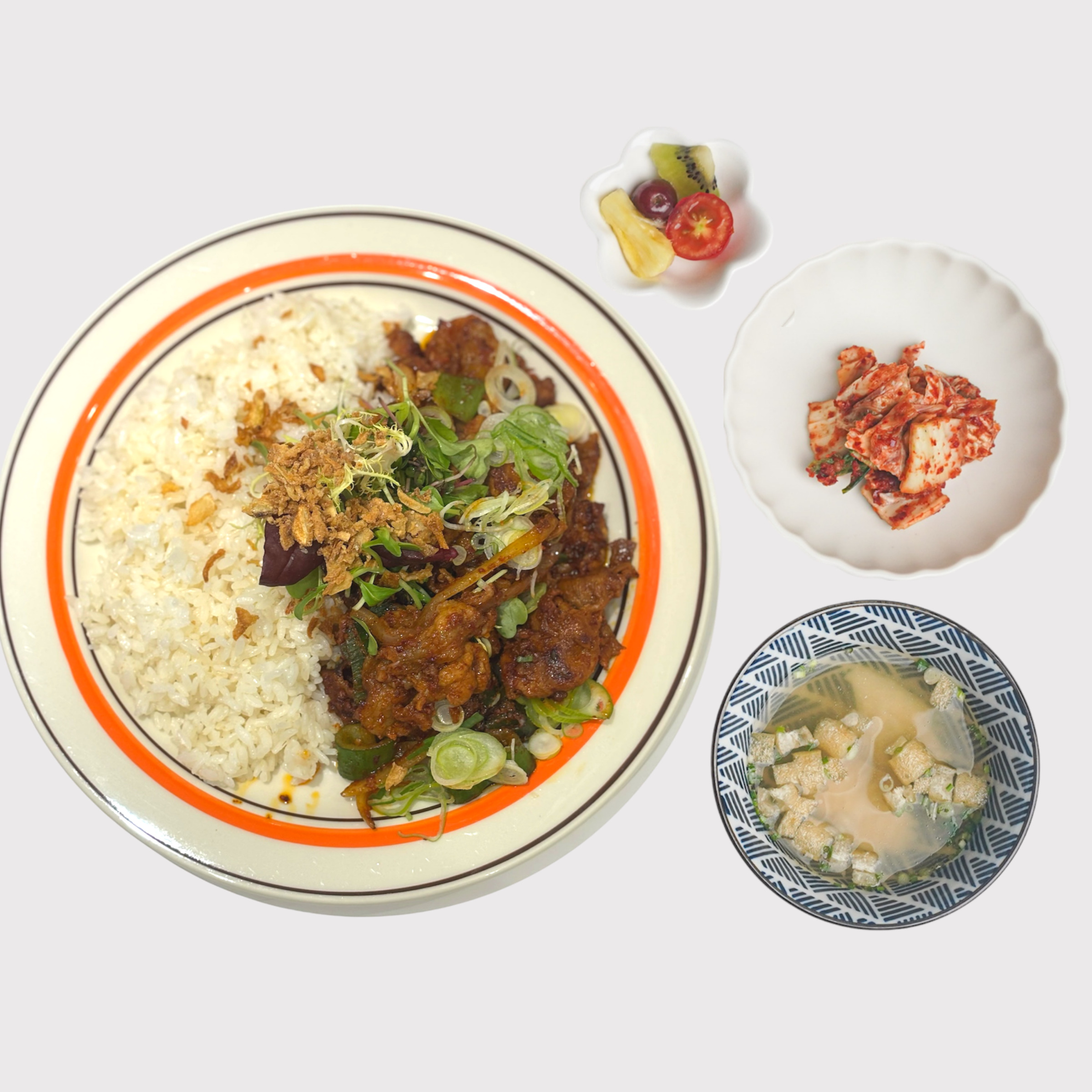 Soy Sauce Pork Rice Bowl