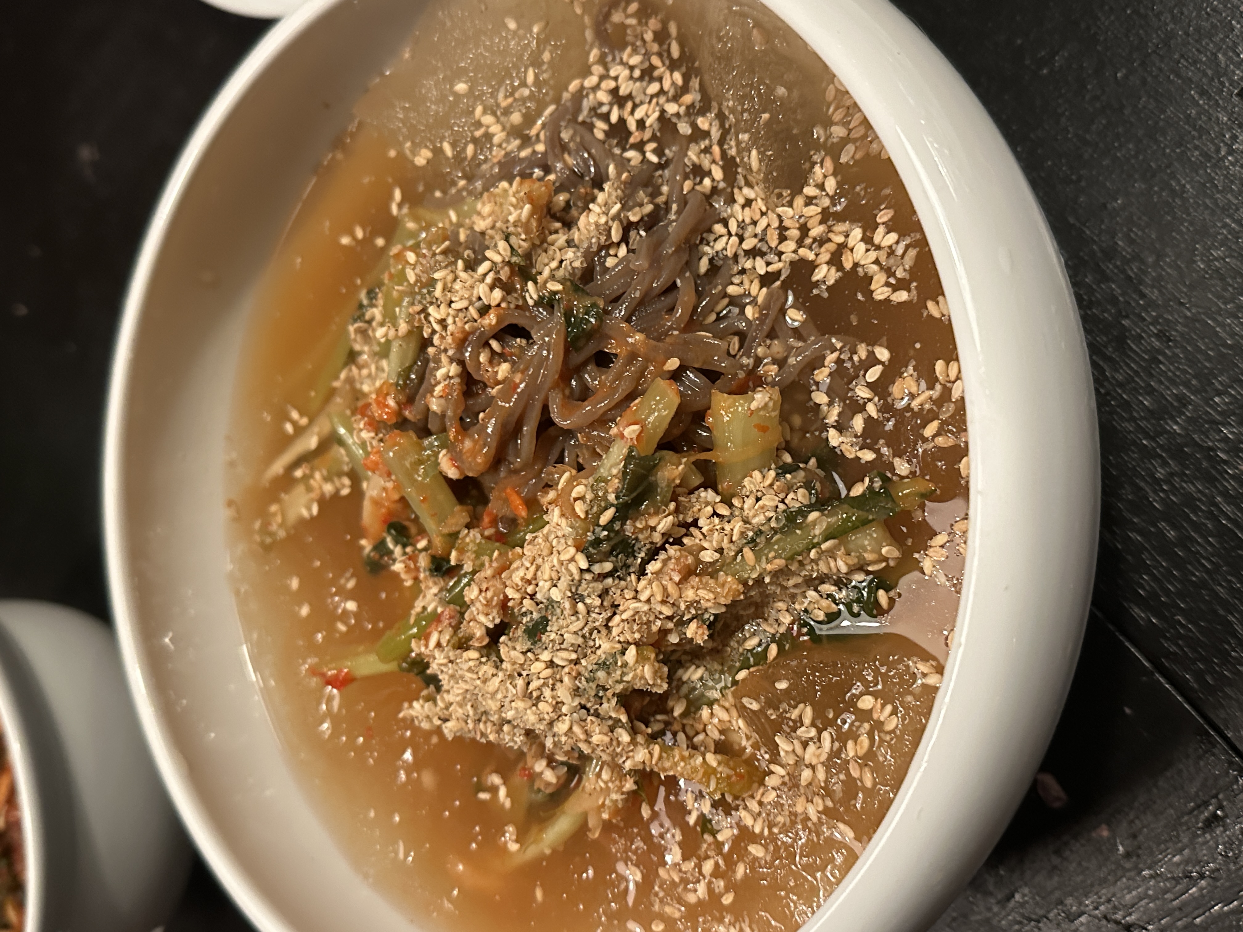 Buckwheat Noodles with Young Summer Radish