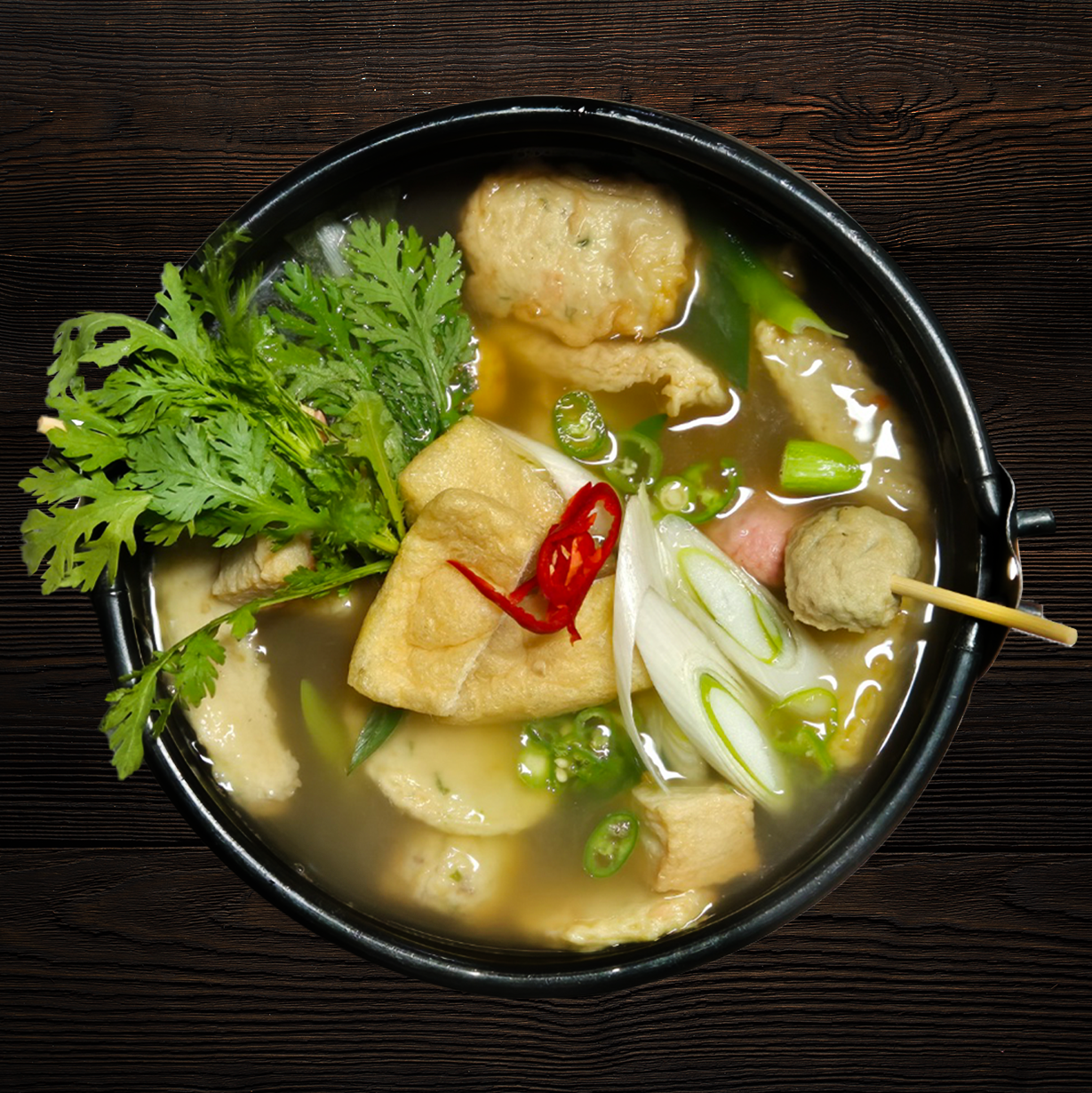 Fish cake soup