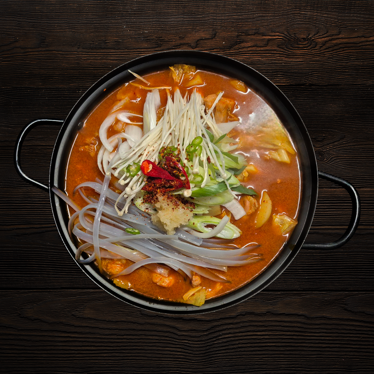 Korean Beef Large Intestines and Spicy Chicken Stew