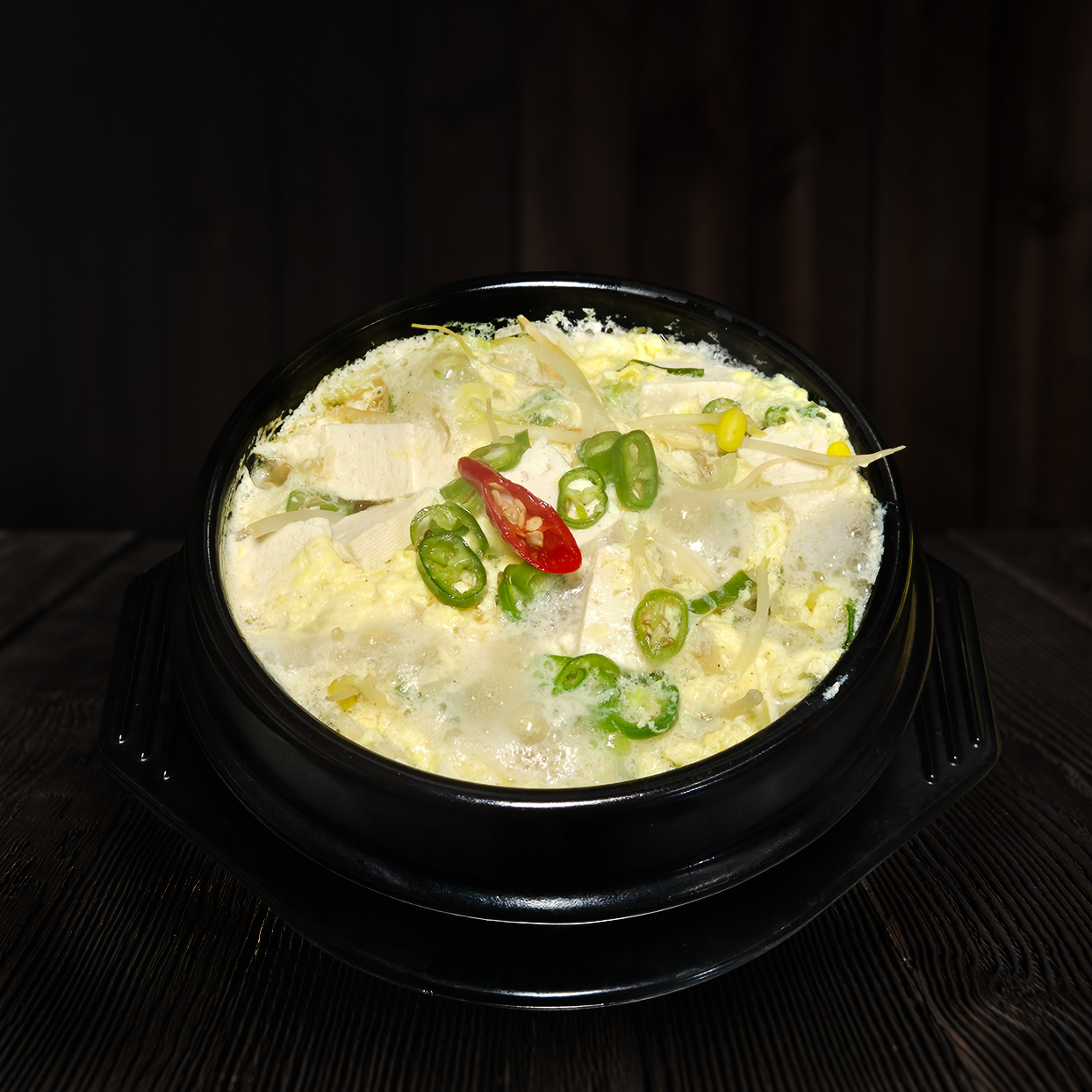 Dried Pollack and Egg Soup