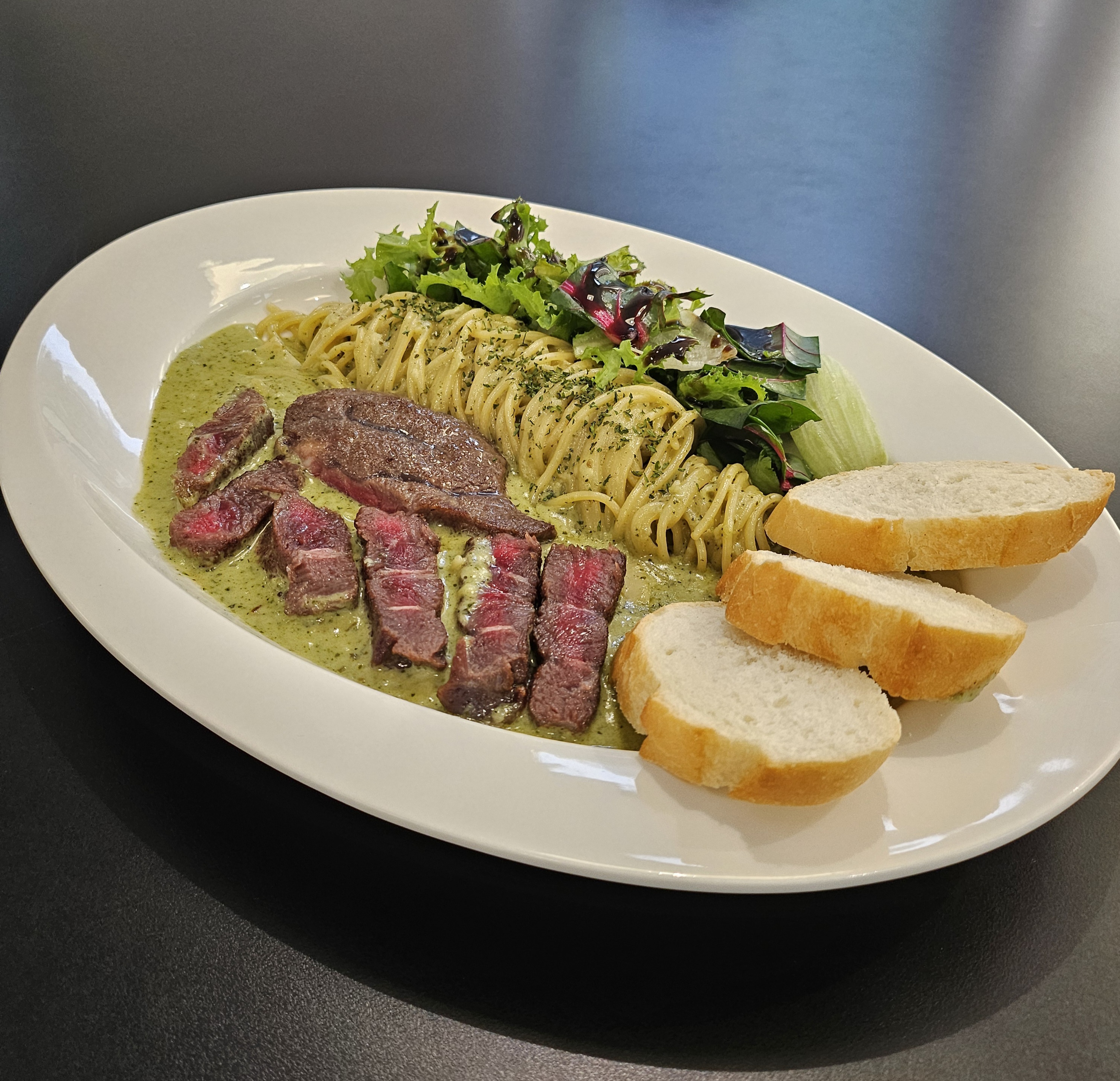 Steak Basil Pasta