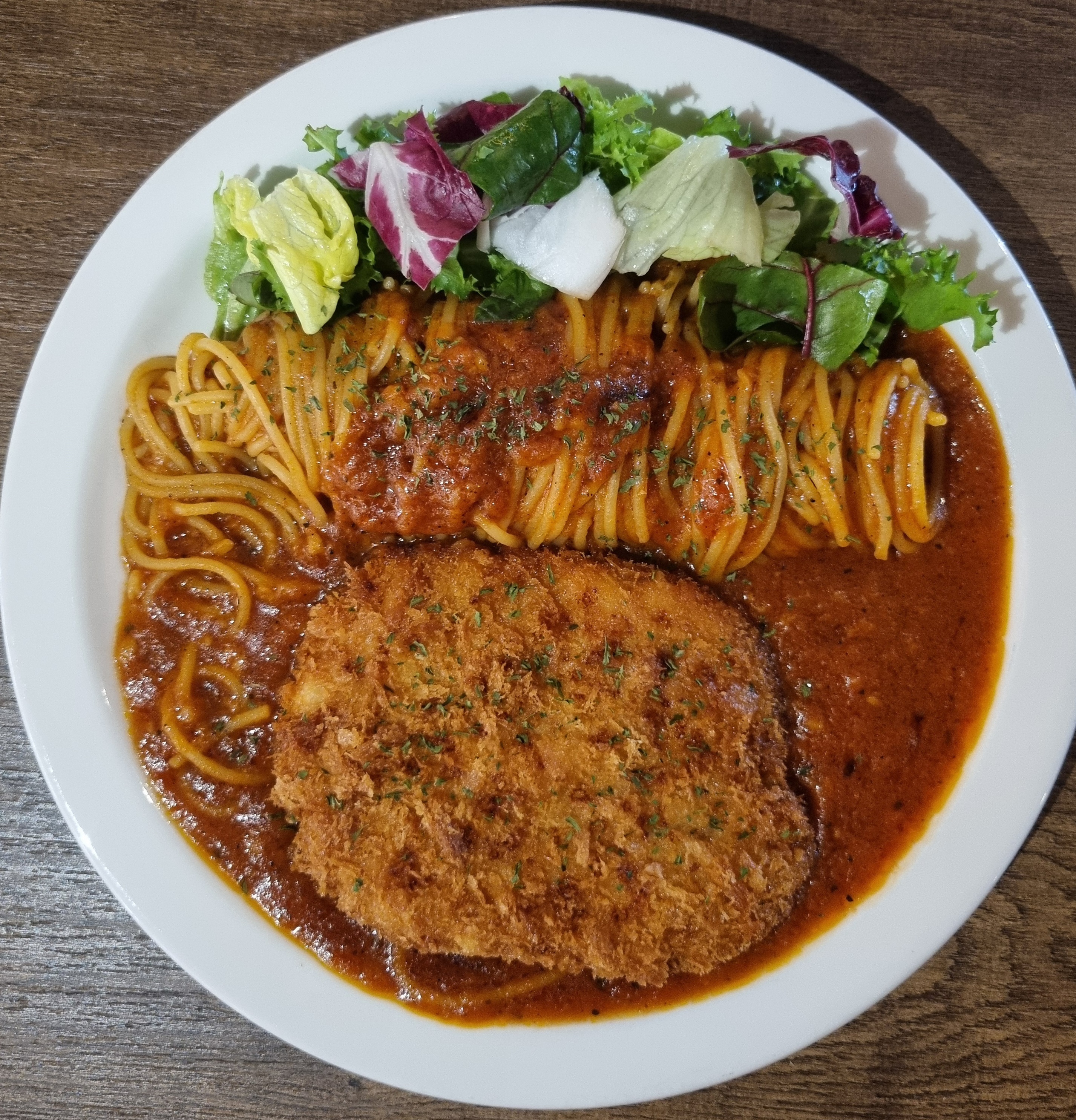Pork Cutlet Rose Pasta