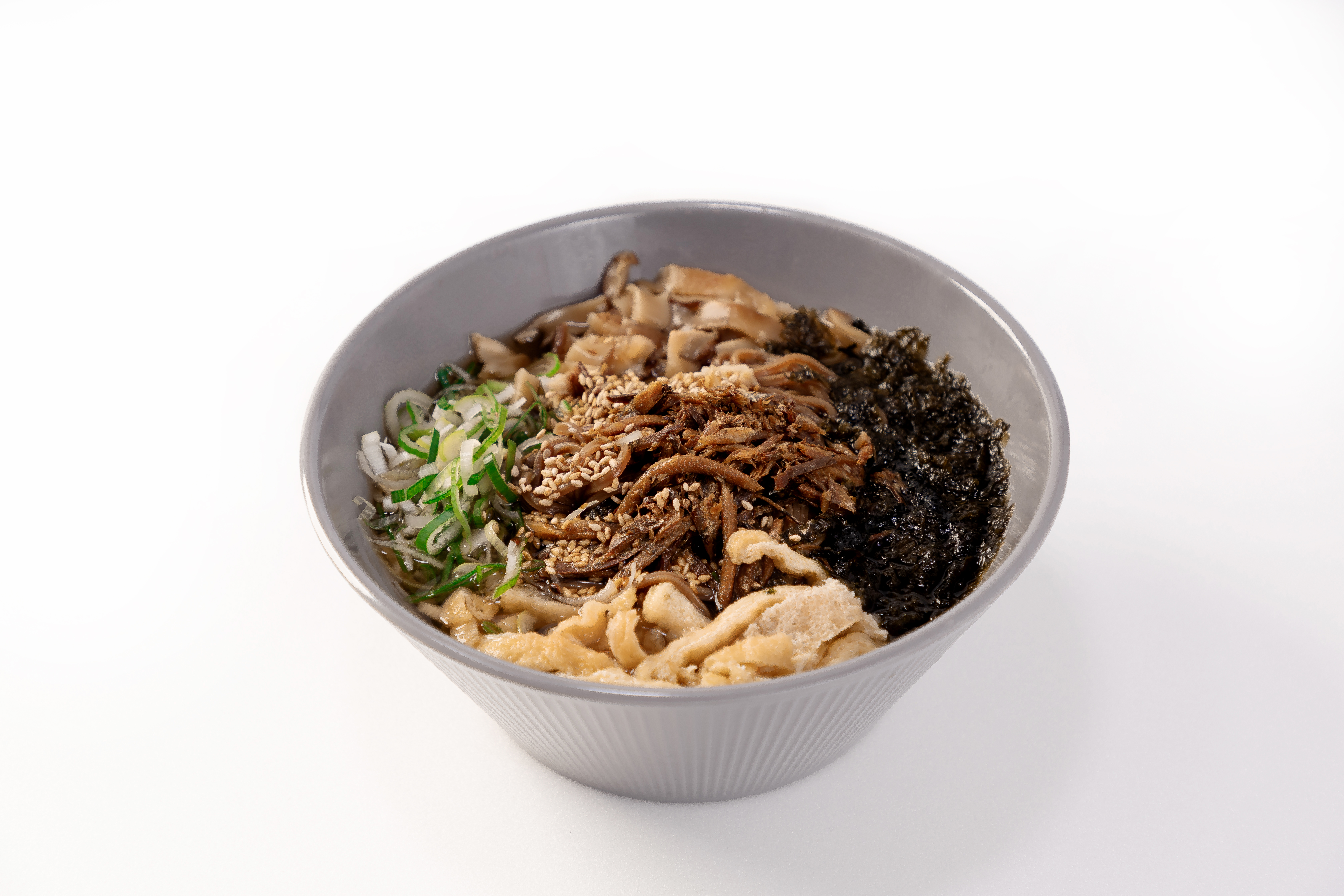 Warm Buckwheat Noodles with Anchovy