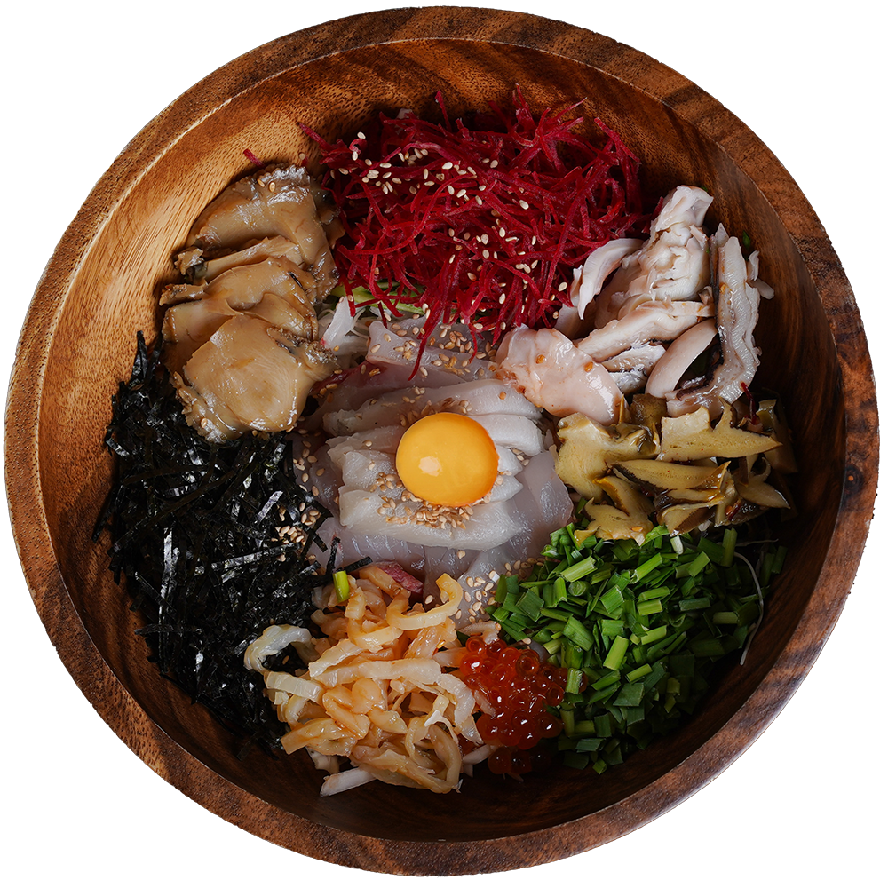 Seafood Raw Fish Bibimbap Set