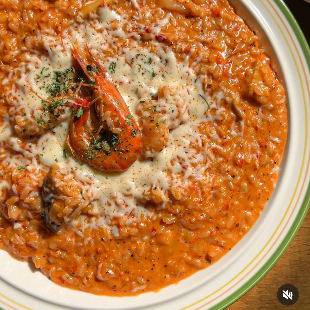 Shrimp Rose Risotto