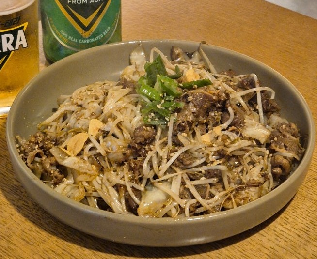 우삼겹 숙주볶음