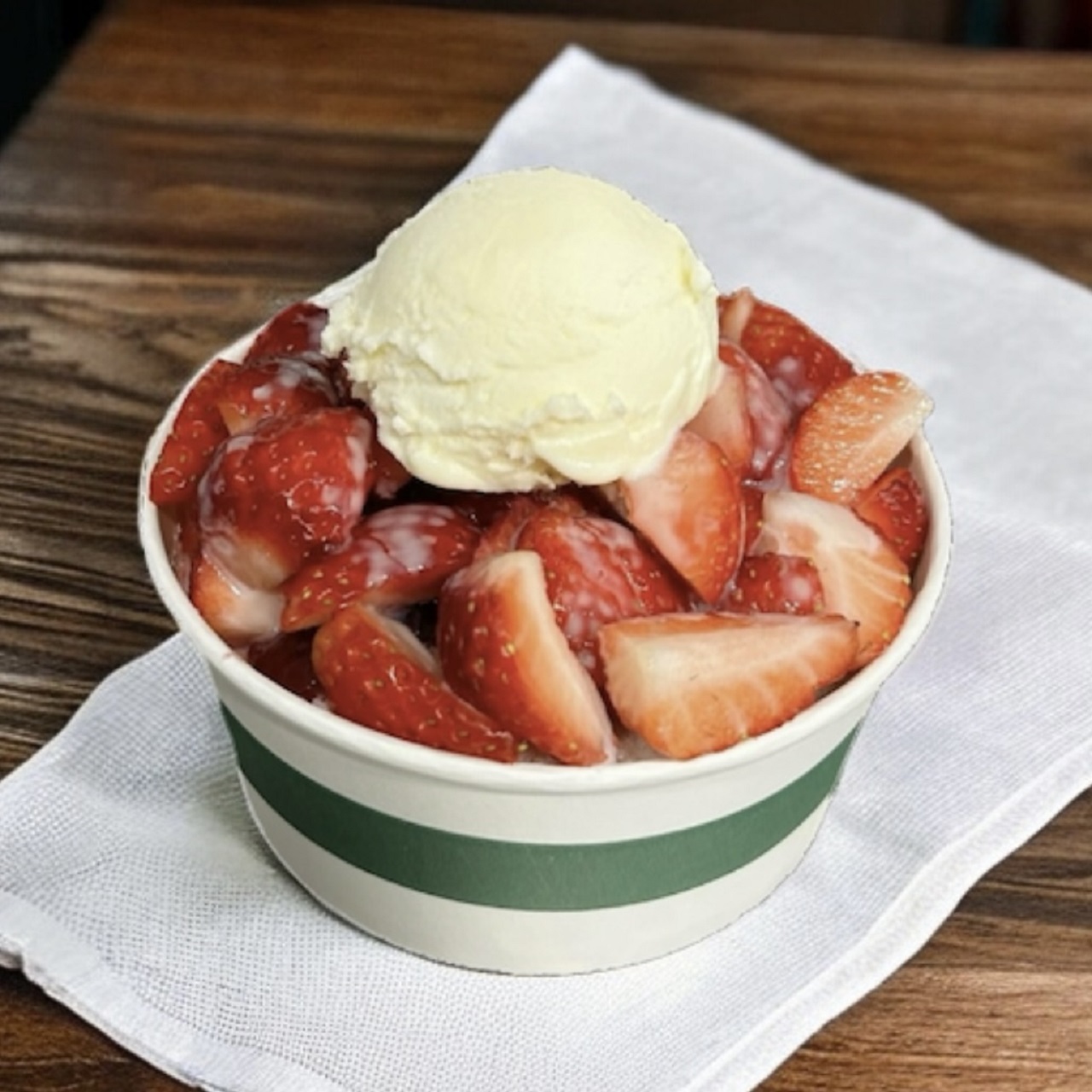 Strawberry shaved ice