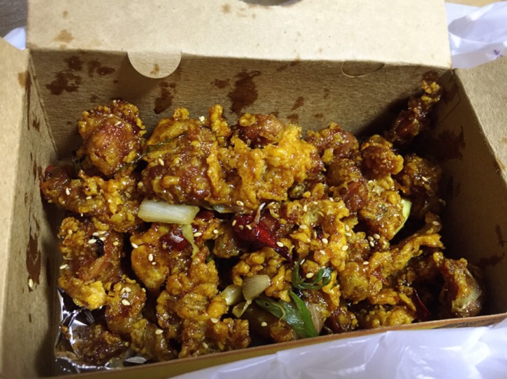 Deep-fried Spicy and Sweet Chicken Gizzard