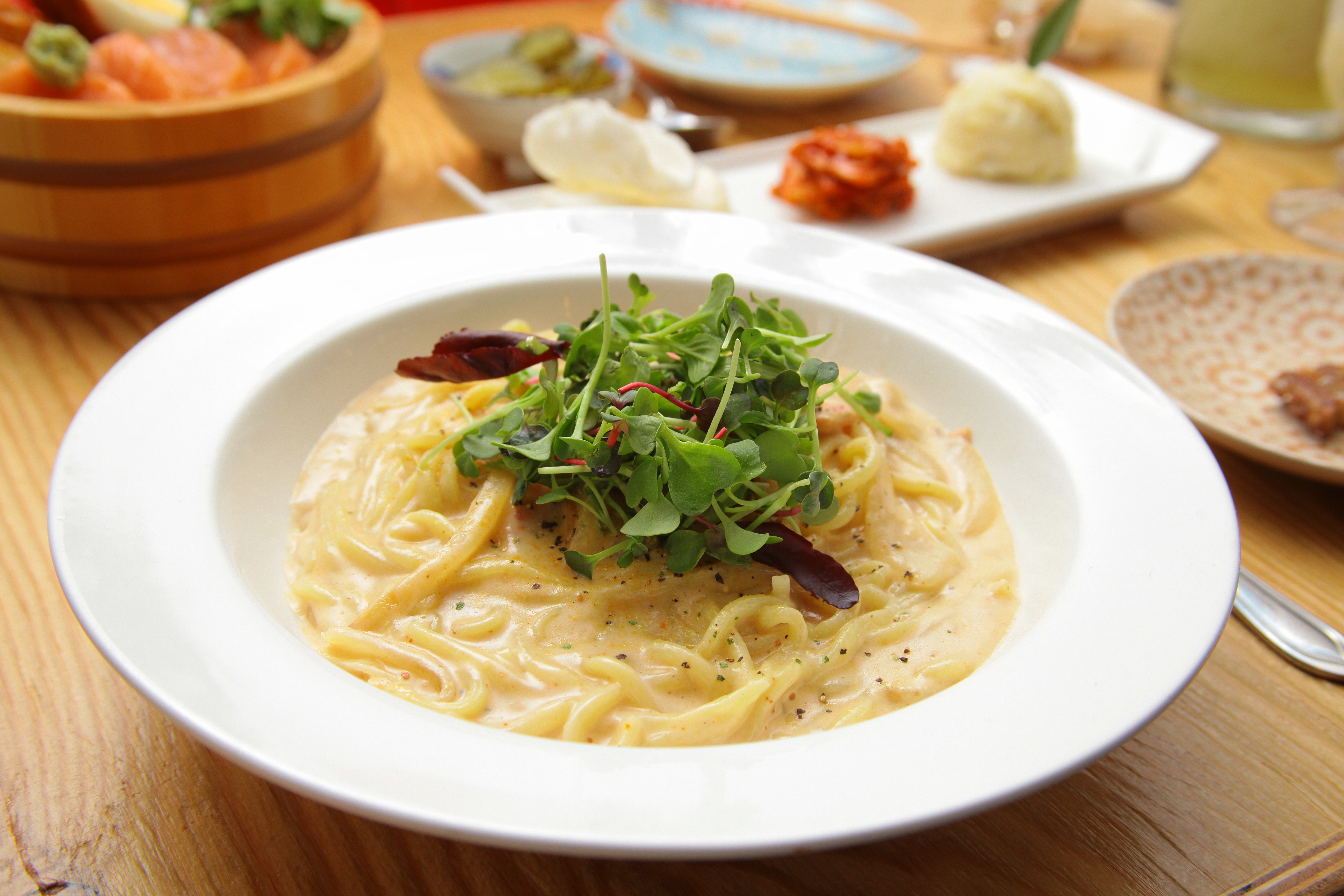 Cream Spicy Seafood Noodle Soup