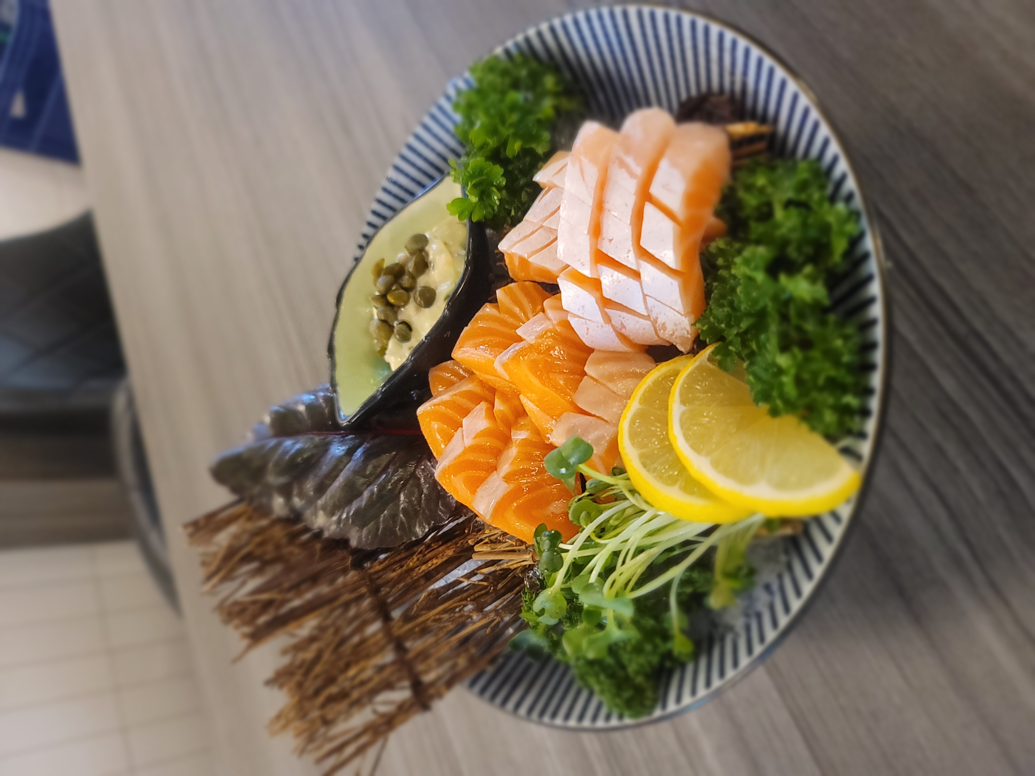Sliced Raw Salmon