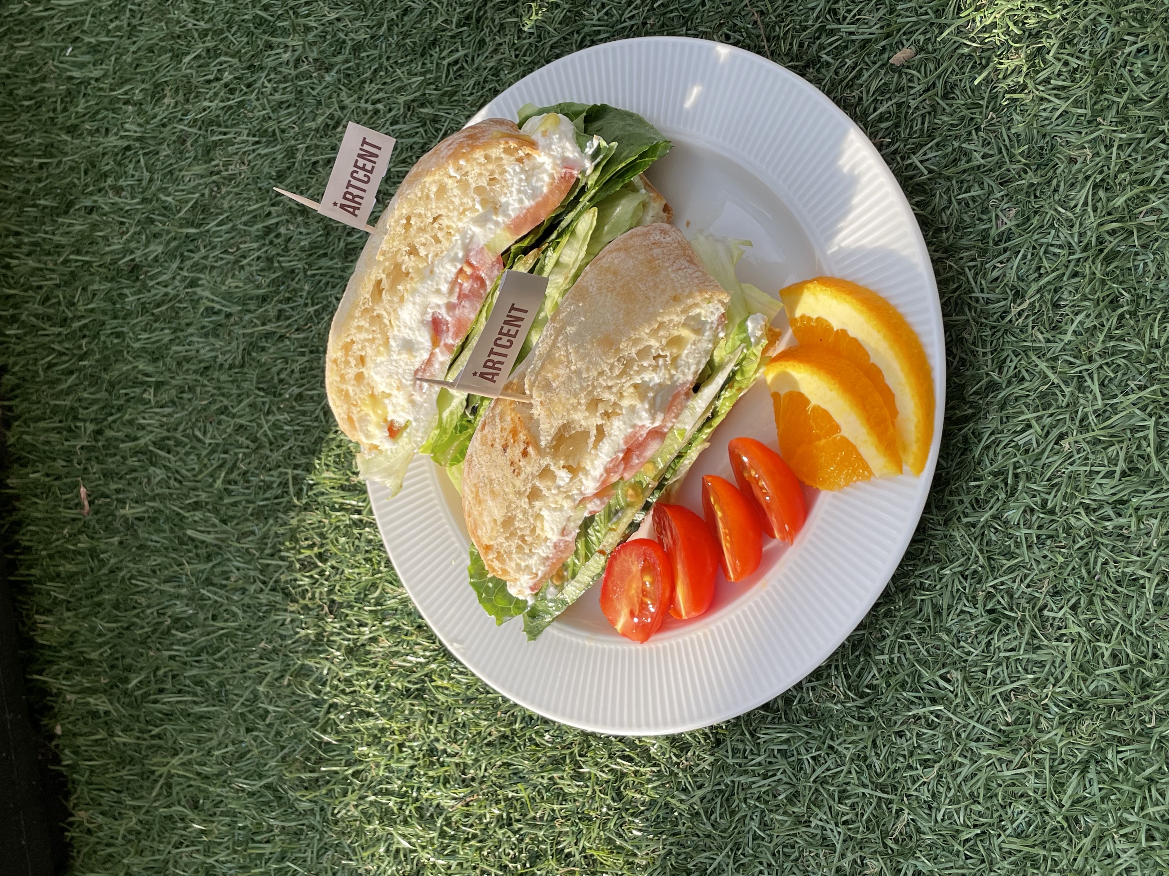 Ricotta cheese sandwich