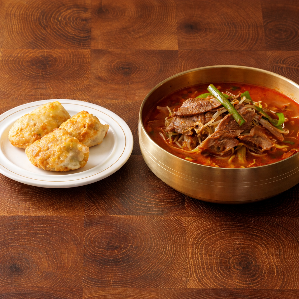 Spicy Korean Beef Soup Combo