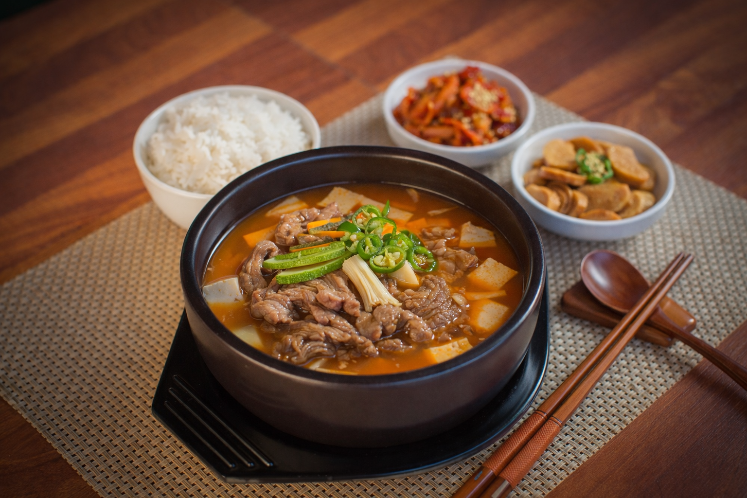 Beef Brisket and Soybean Paste Jjigae