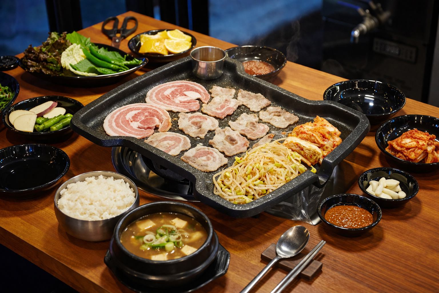 Premium Korean Pork Belly Set Menu