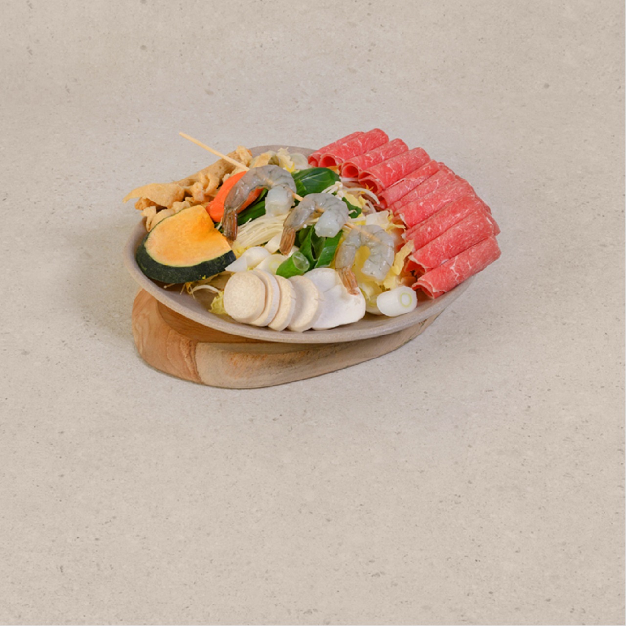 Beef and Shrimp Hot Pot + Side Menu 1