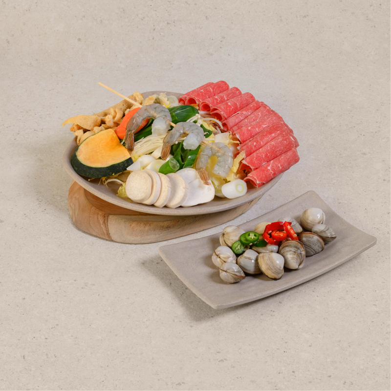 Beef and Clam Hot Pot + Side Menu 1