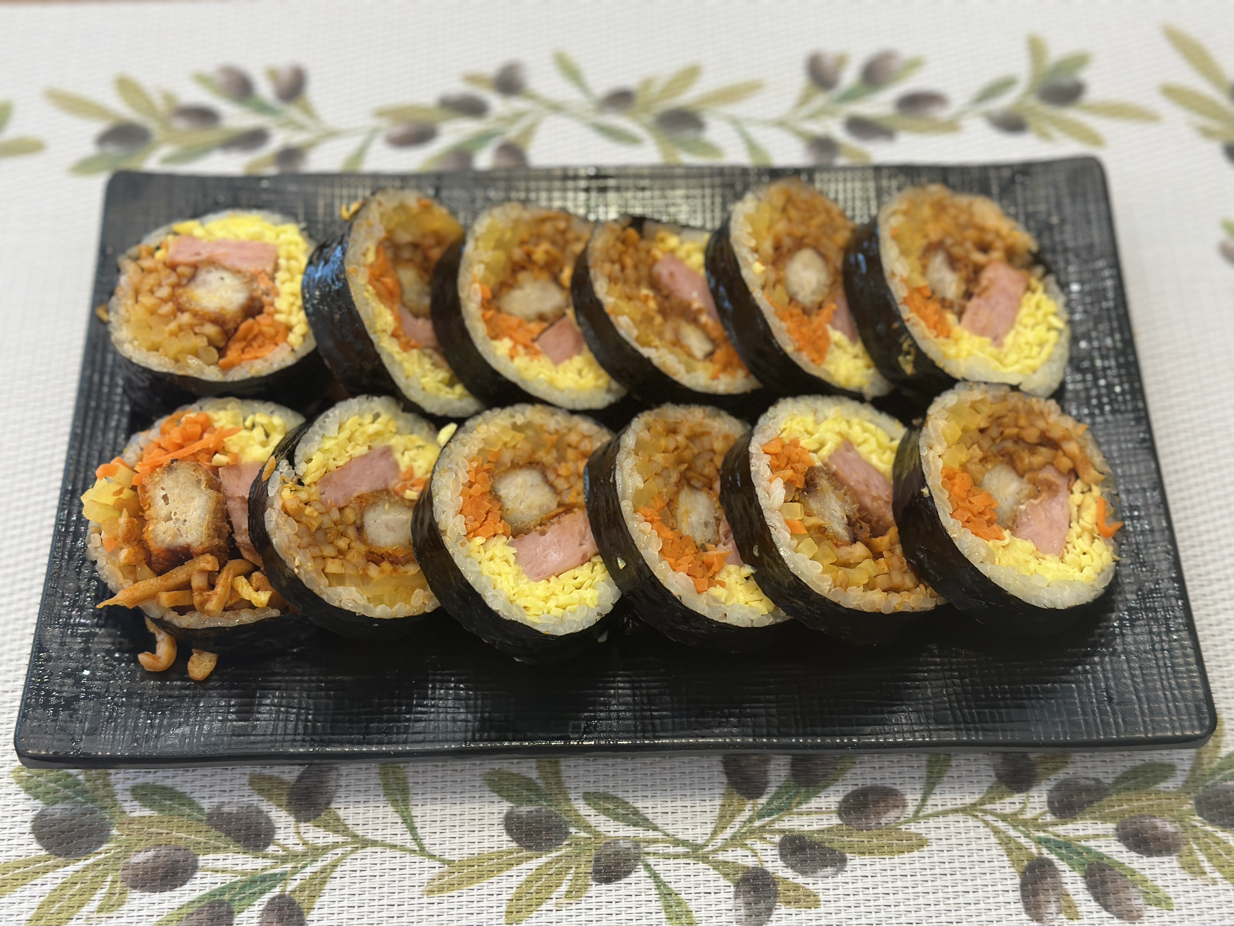 Spicy Spam and Pork Cutlet Gimbap