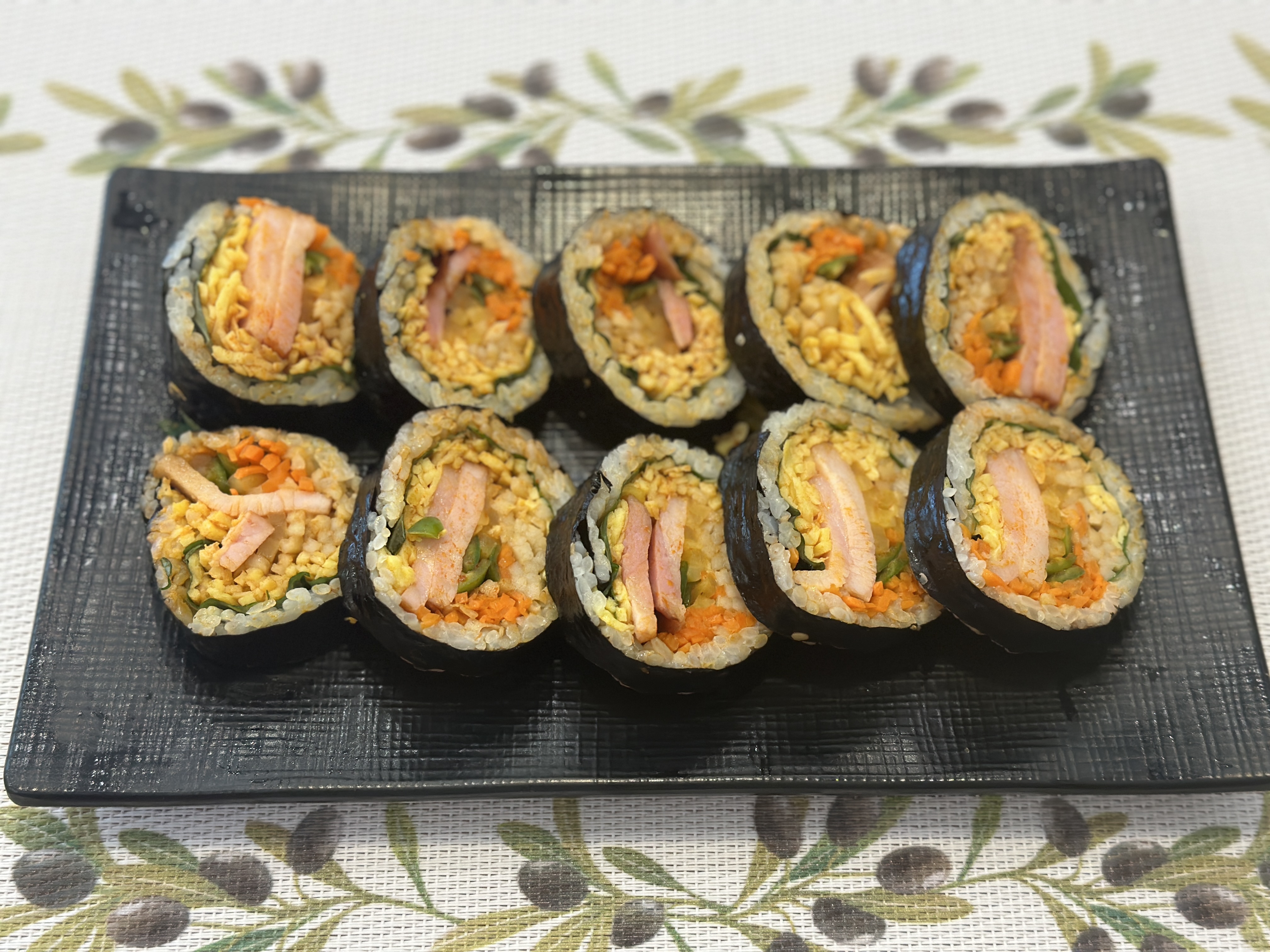 Spicy Smoked Pork Belly Gimbap