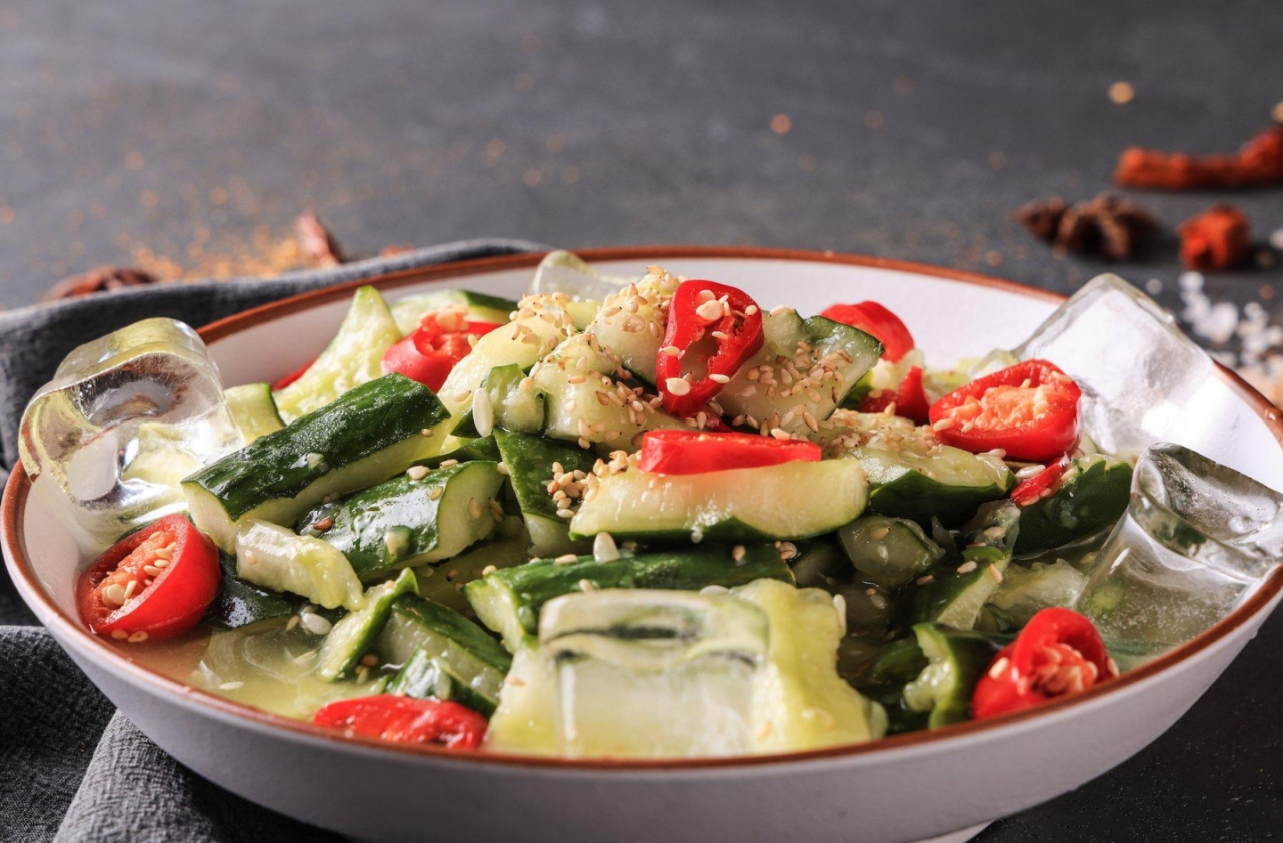 Smashed Cucumber Salad