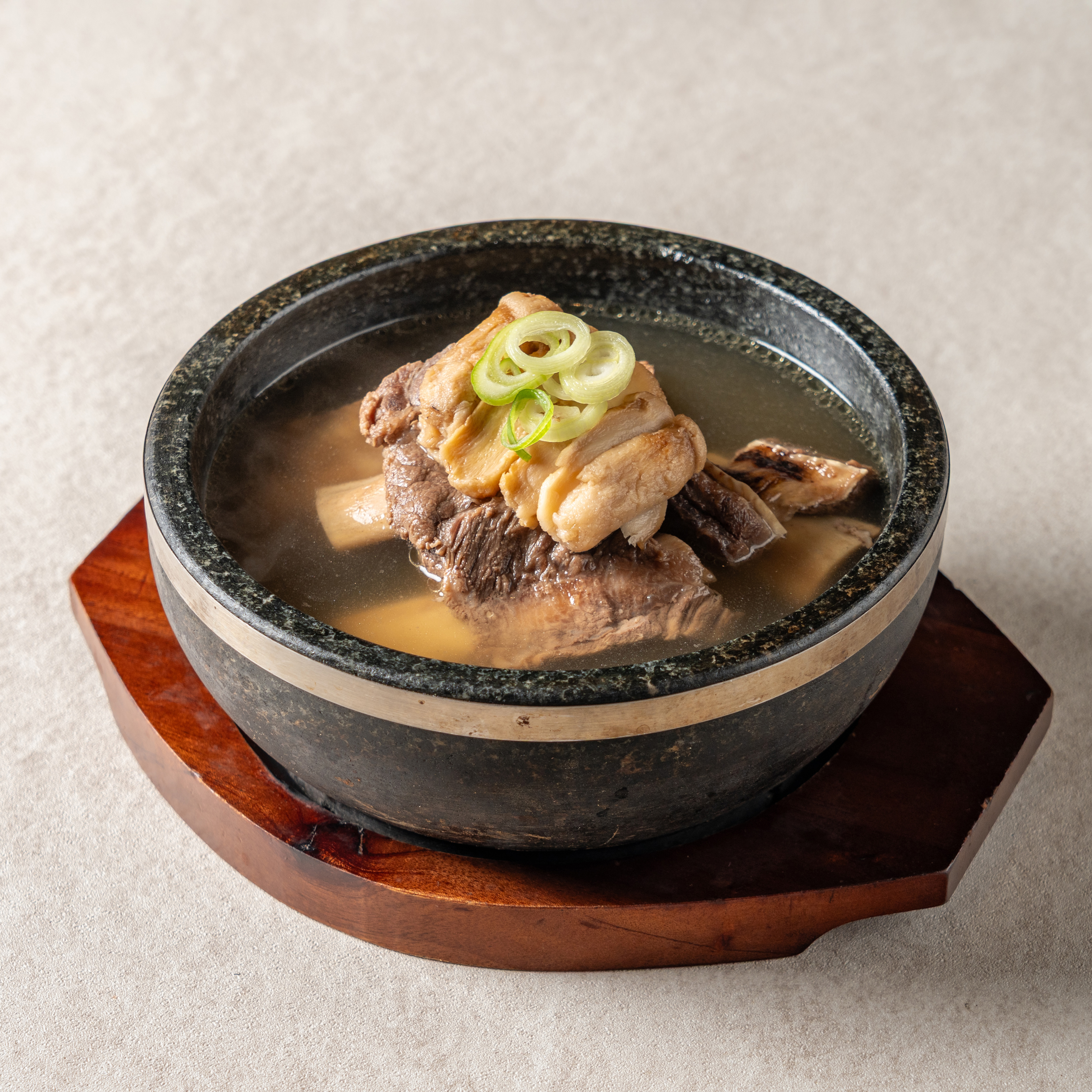 Wild Pine Mushroom and Galbi Soup
