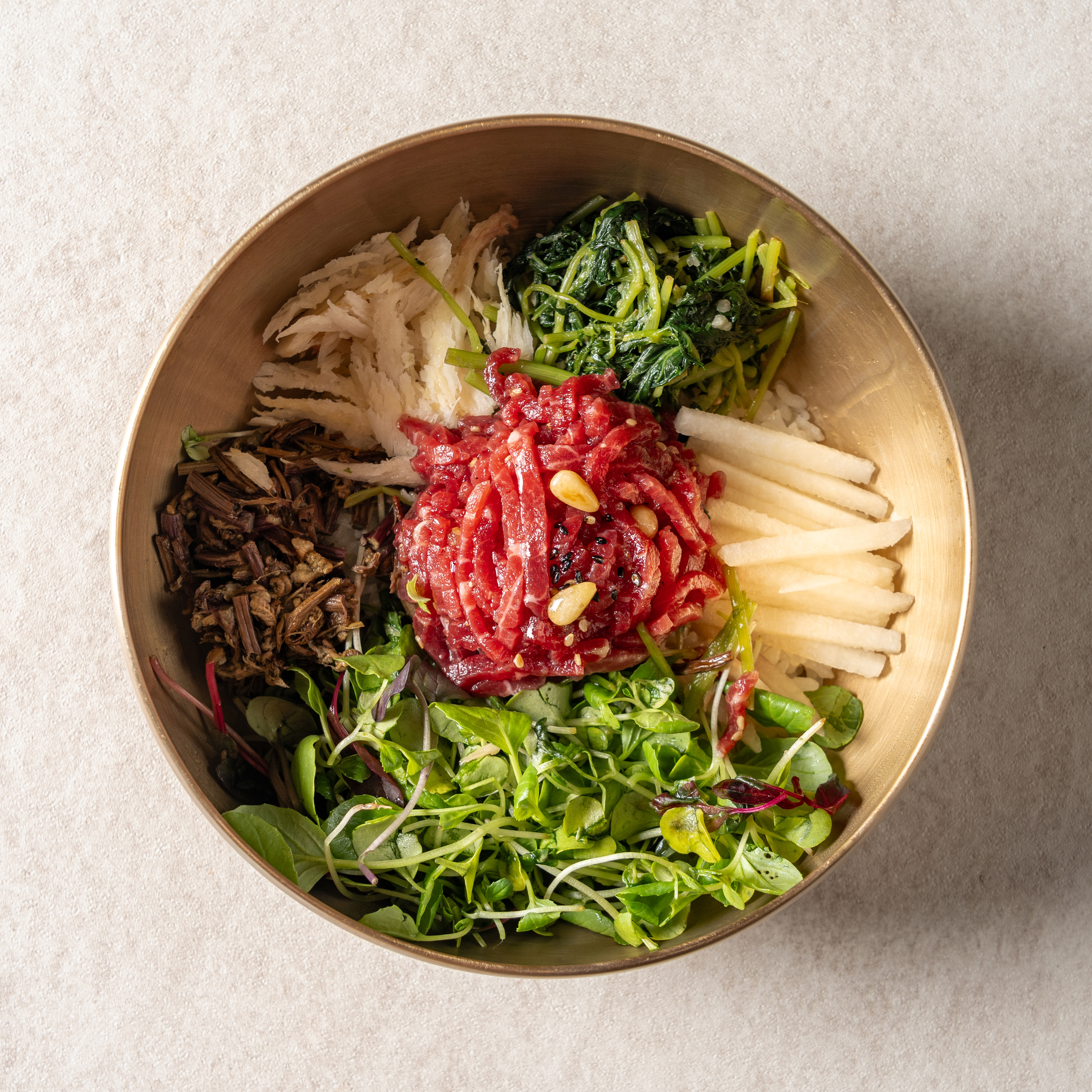 Korean Beef Tartare Bibimbap