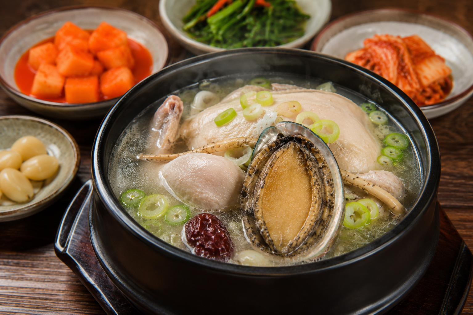 Whole Chicken and Abalone Soup