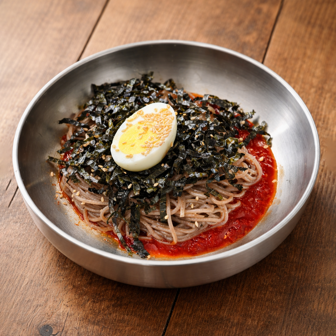 Spicy buckwheat noodles